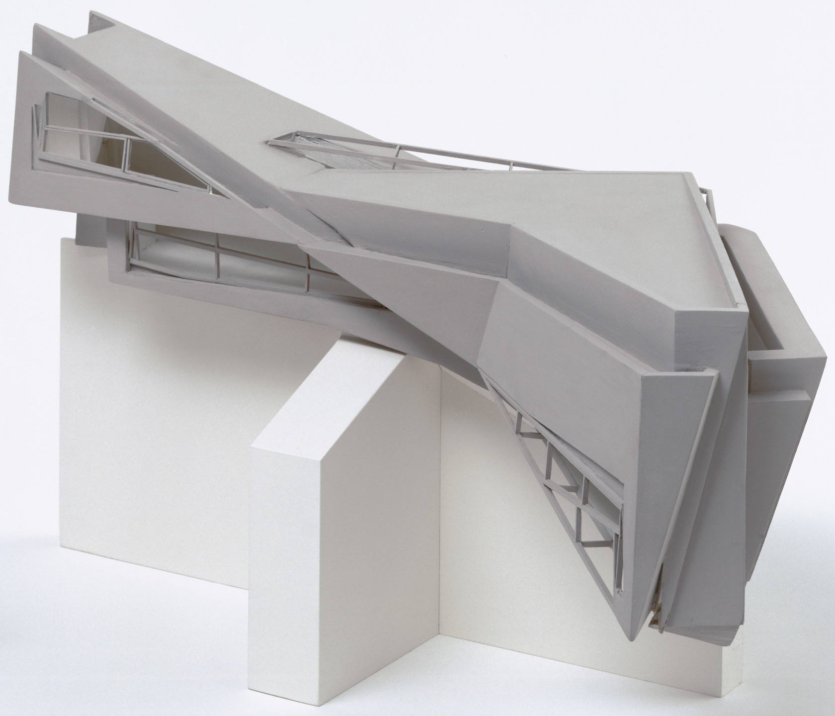 Thomas Leeser. Twin House, Liberty, New York, Scale model 1/4&#34;=1&#39;. 1990-91