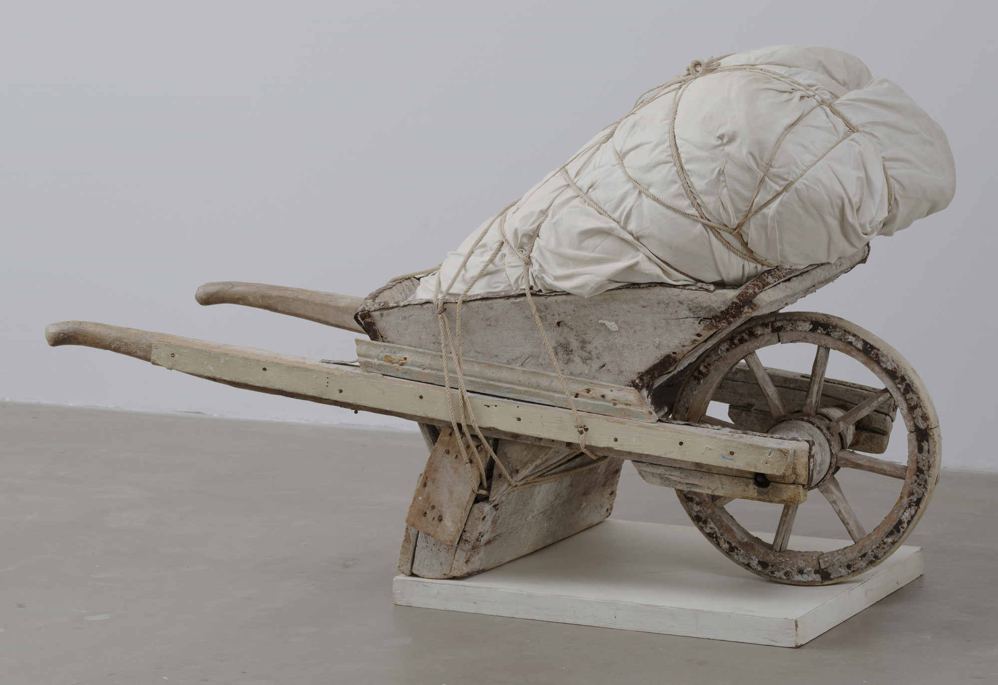 Christo. Package on Wheelbarrow. 1963