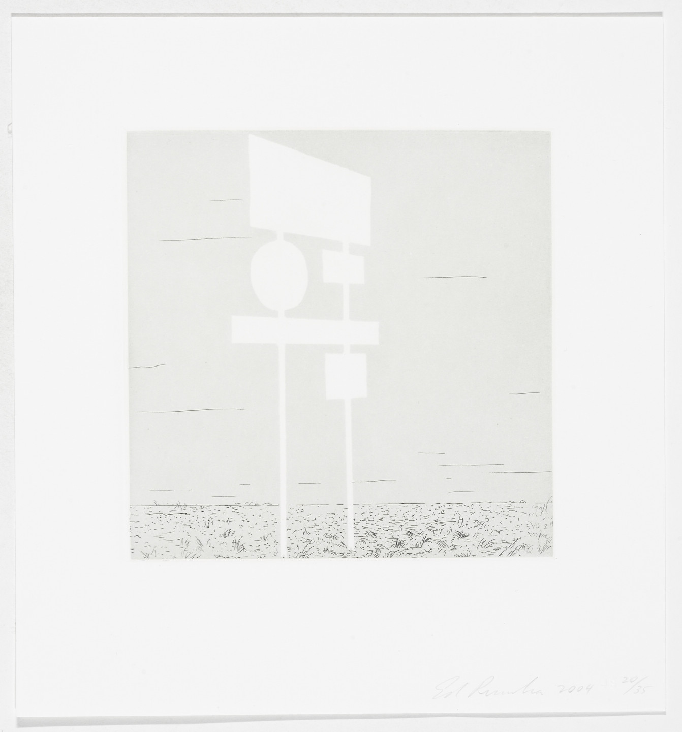 Edward Ruscha. Untitled from Blank Signs. 2004