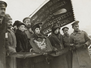 "The Chains are Broken": Young Girls Bearing in the Streets of Petrograd Sections of Chains from the Prisons of the Romanoff Regime
