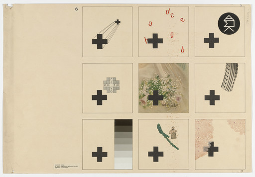 Albrecht Heubner. Studies in Contrast. Given: A Cross (From Joost Schmidt's Bauhaus Design Course). 1930–1933