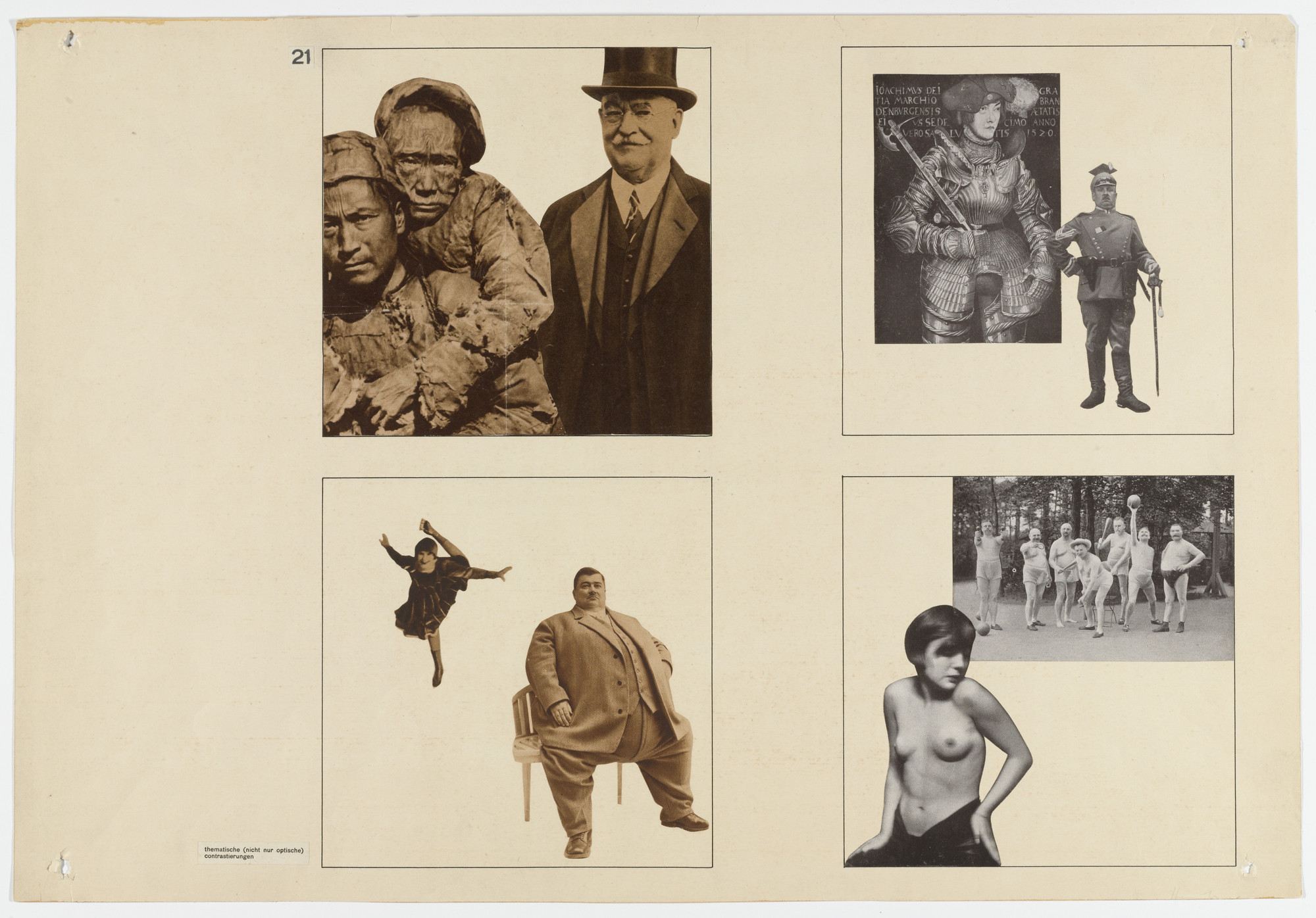 Albrecht Heubner. Studies in Thematic and Optic Contrasts (From Joost Schmidt&#39;s Bauhaus Design Course). 1930–1933
