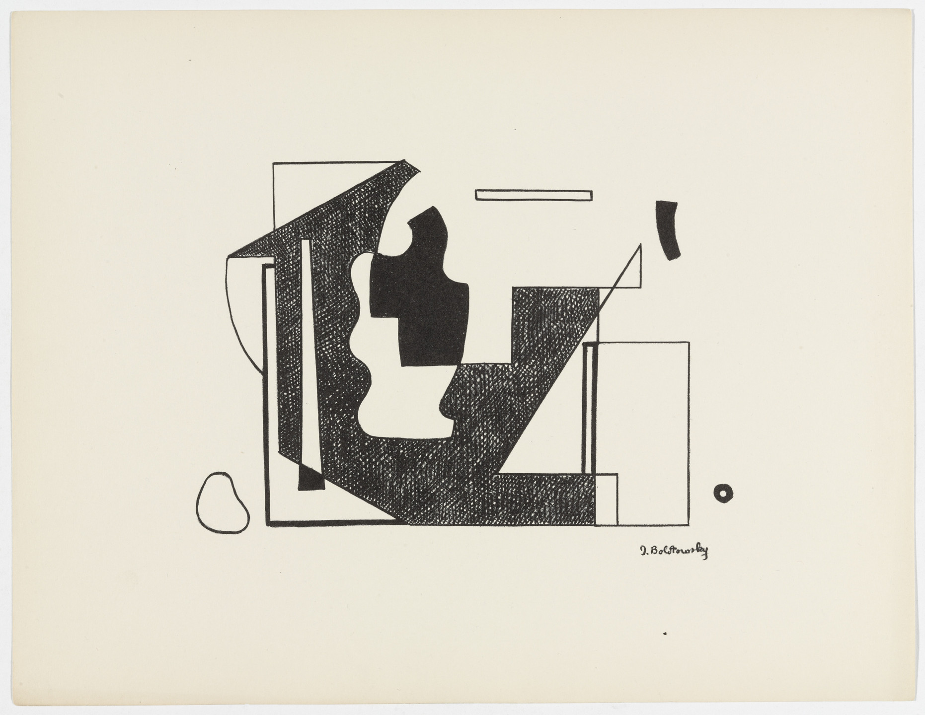 Ilya Bolotowsky. Untitled from American Abstract Artists. 1937