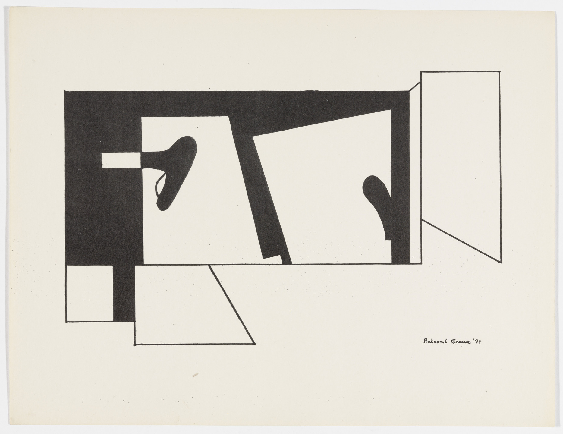 Balcomb Greene. Untitled from American Abstract Artists. 1937