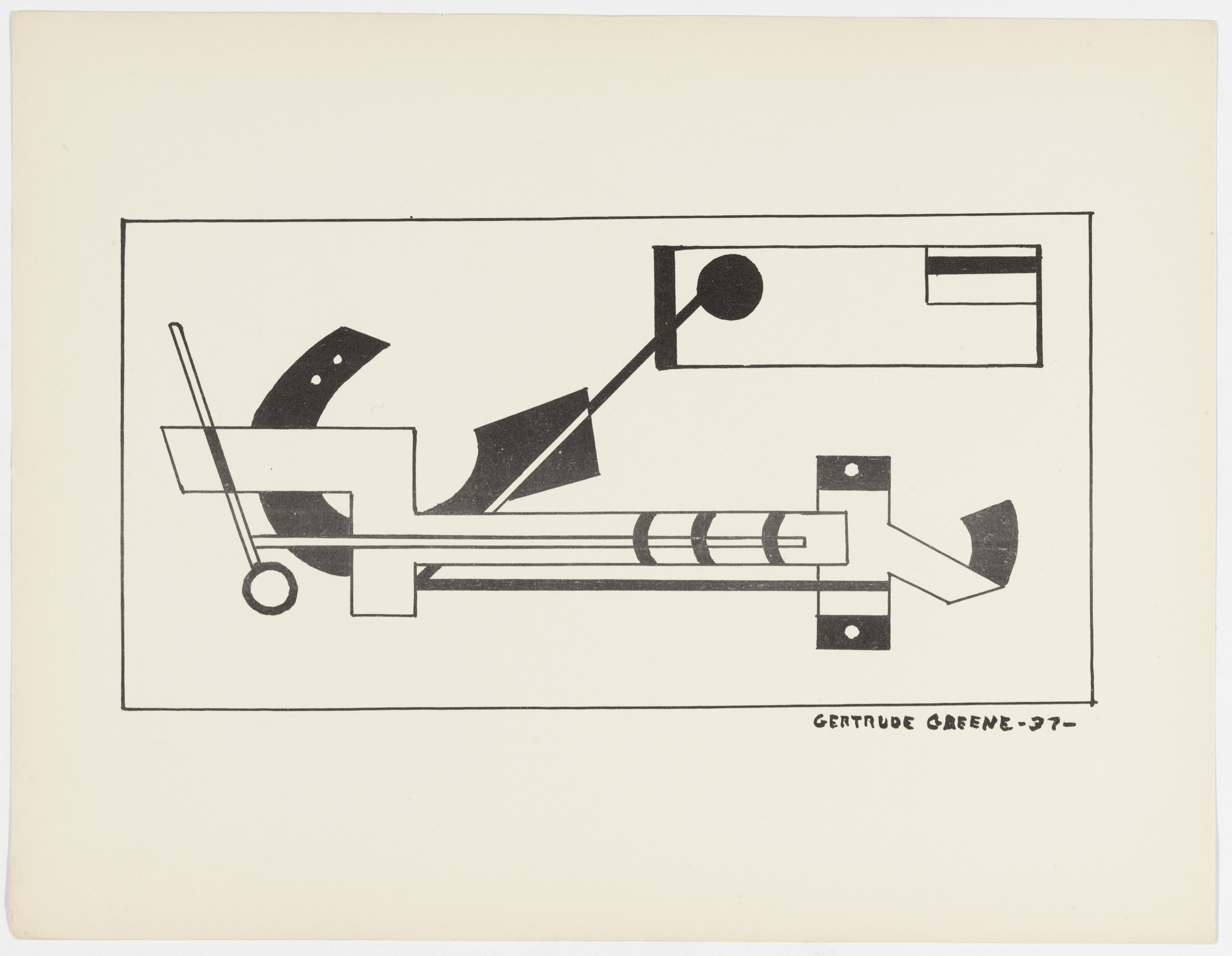 Gertrude Greene. Untitled from American Abstract Artists. 1937