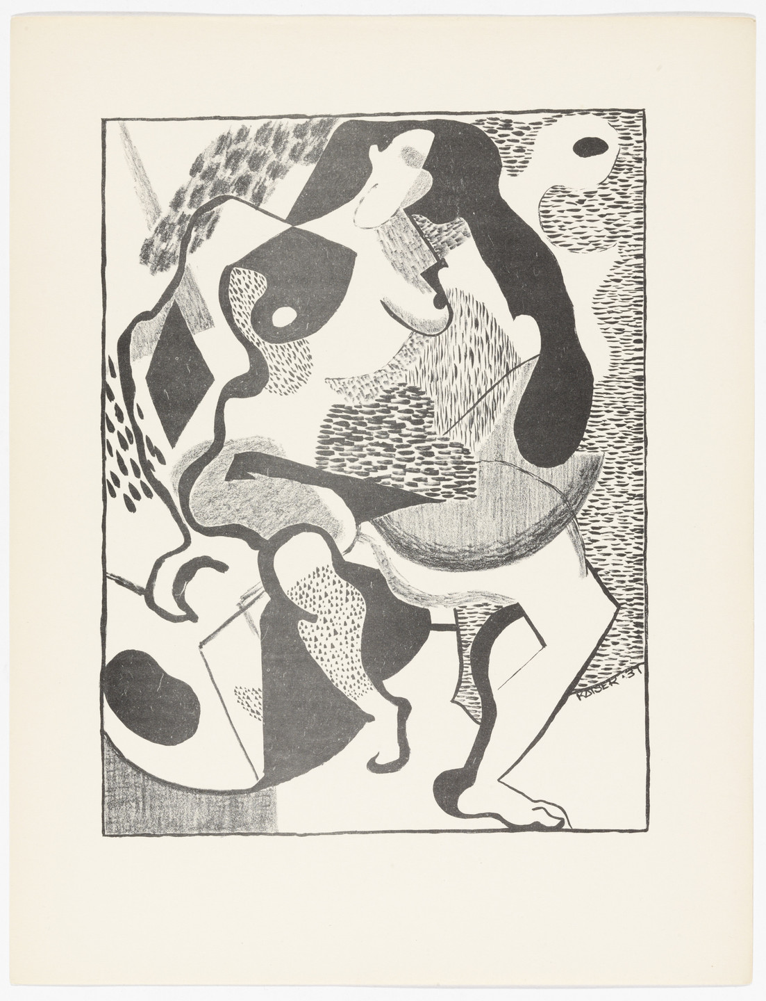 Ray Eames. Untitled from American Abstract Artists. 1937