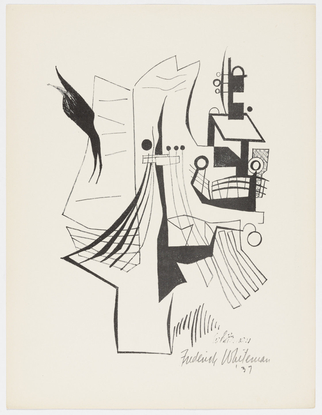 Fredrick J. Whiteman. Untitled from American Abstract Artists. 1937