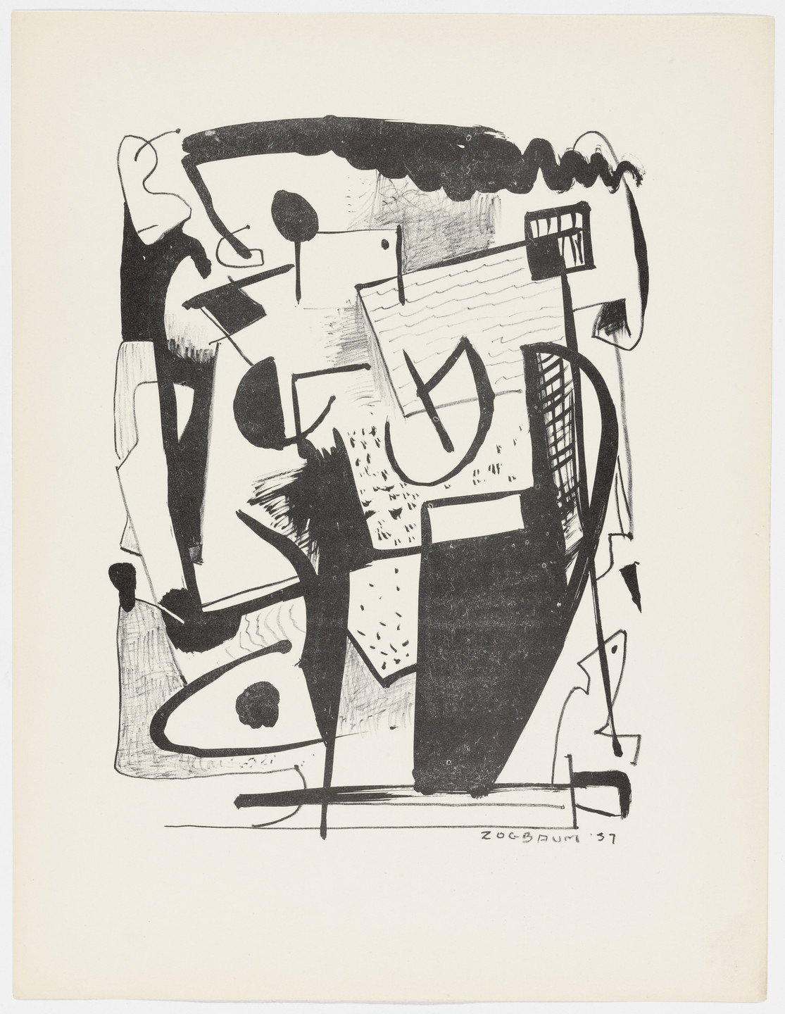 Wilfred M. Zogbaum. Untitled from American Abstract Artists. 1937