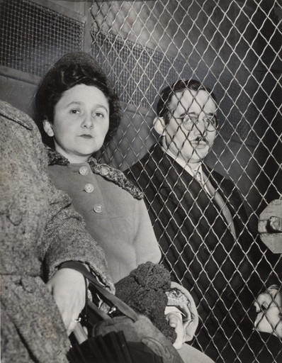 Associated Press, Roger Higgins. Ethel and Julius Rosenberg on Their Way to Jail in New York. March 29, 1951