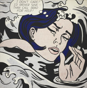 Roy Lichtenstein. Drowning Girl. 1963