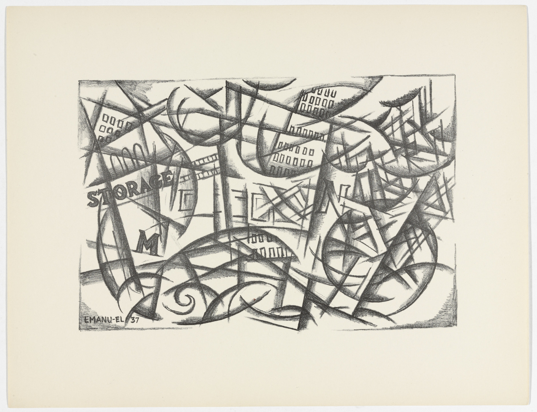 Herzl Emanuel. Untitled from American Abstract Artists. 1937