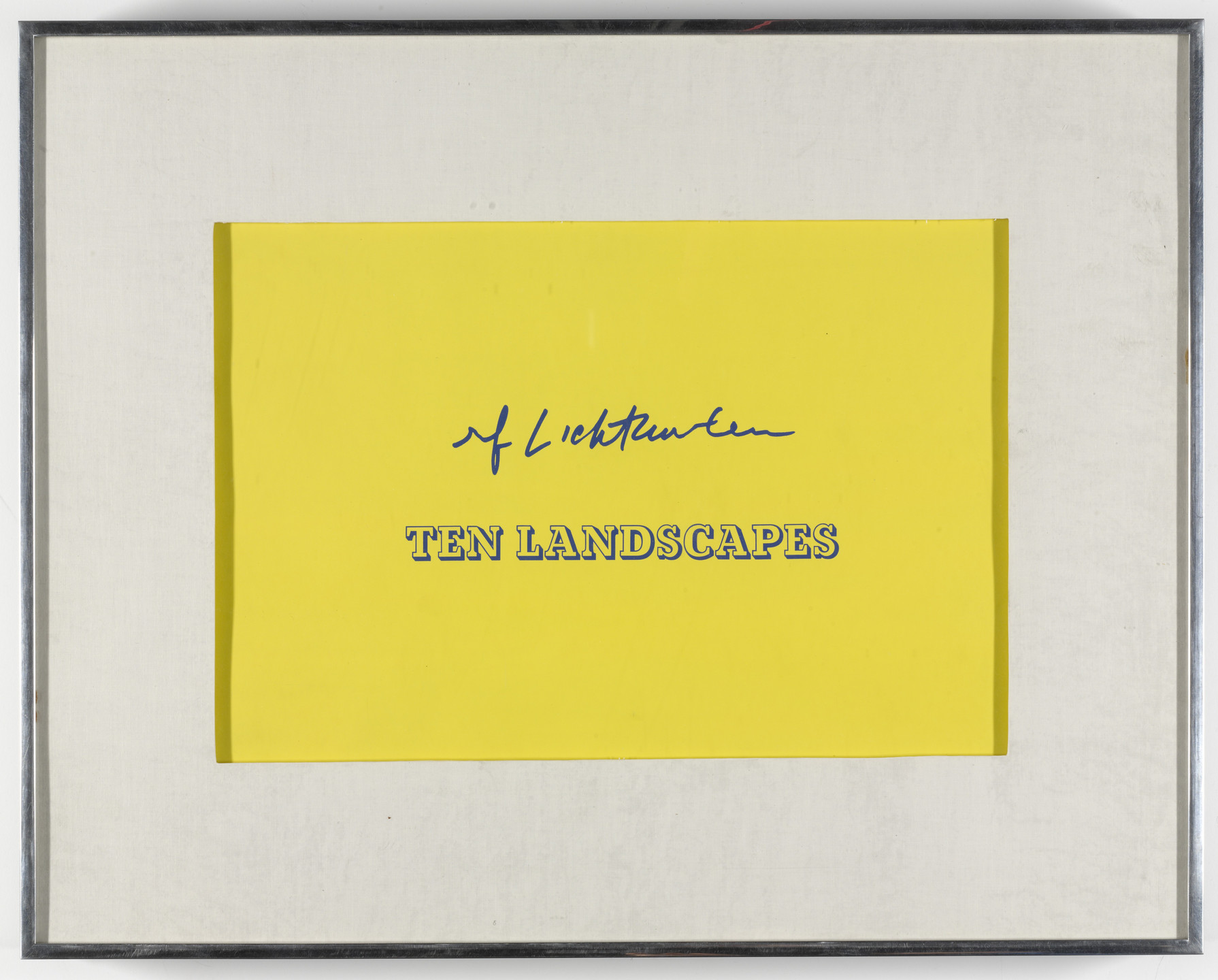 Roy Lichtenstein. Ten Landscapes. 1967