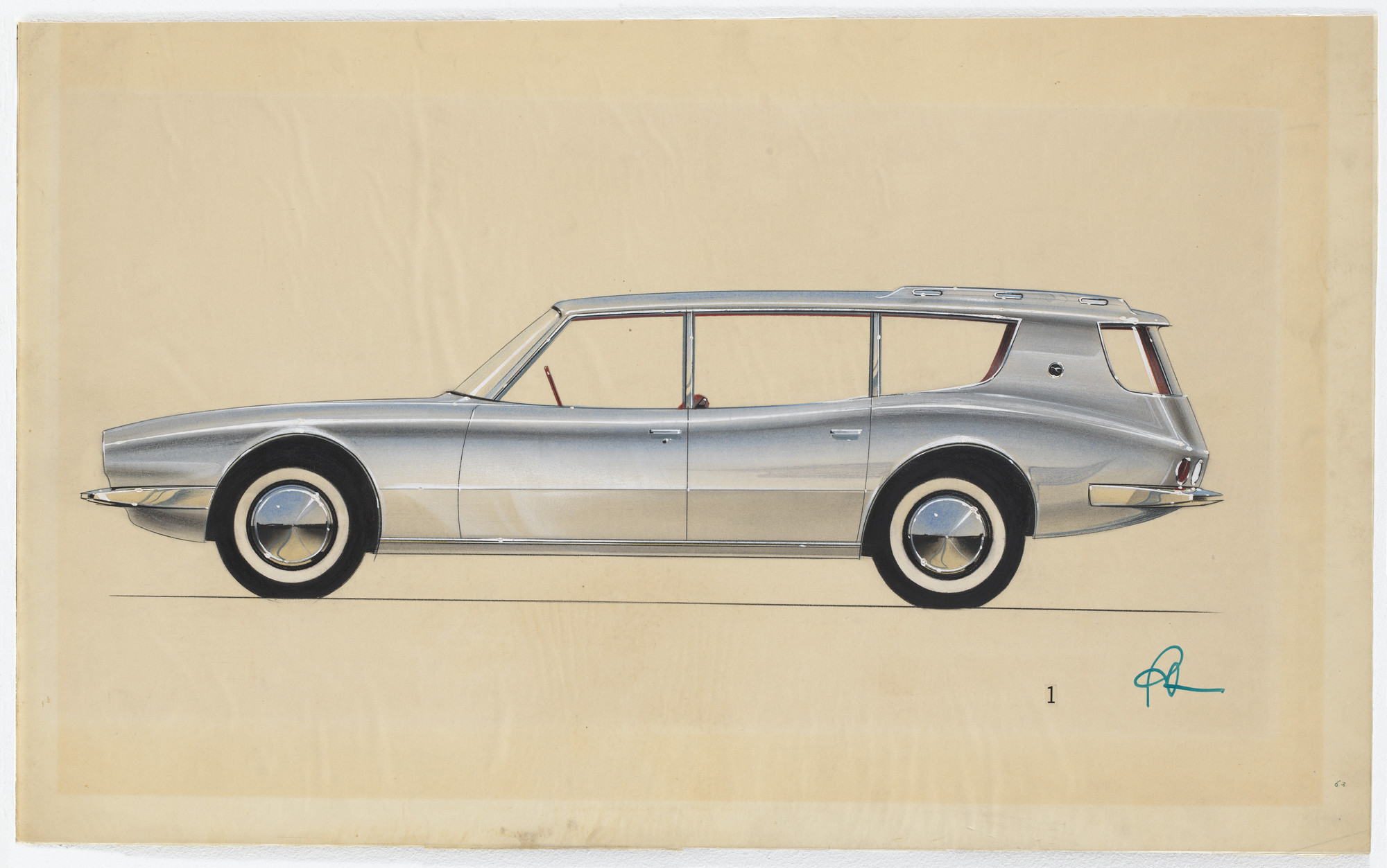 Raymond Loewy Associates. Design for Studebaker "Wagonaire" Station Wagon. 1963