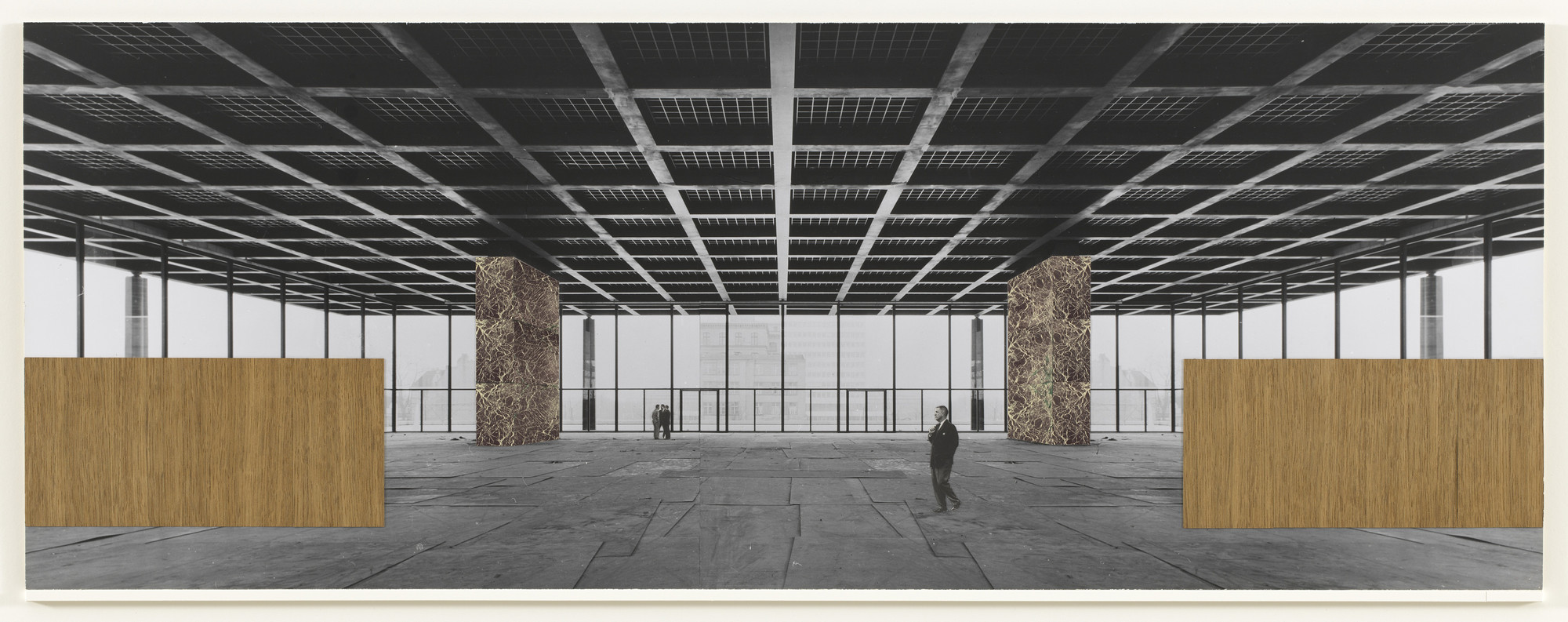 Ludwig Mies van der Rohe. New National Gallery, Berlin, Germany (Interior perspective). c.1962–1968