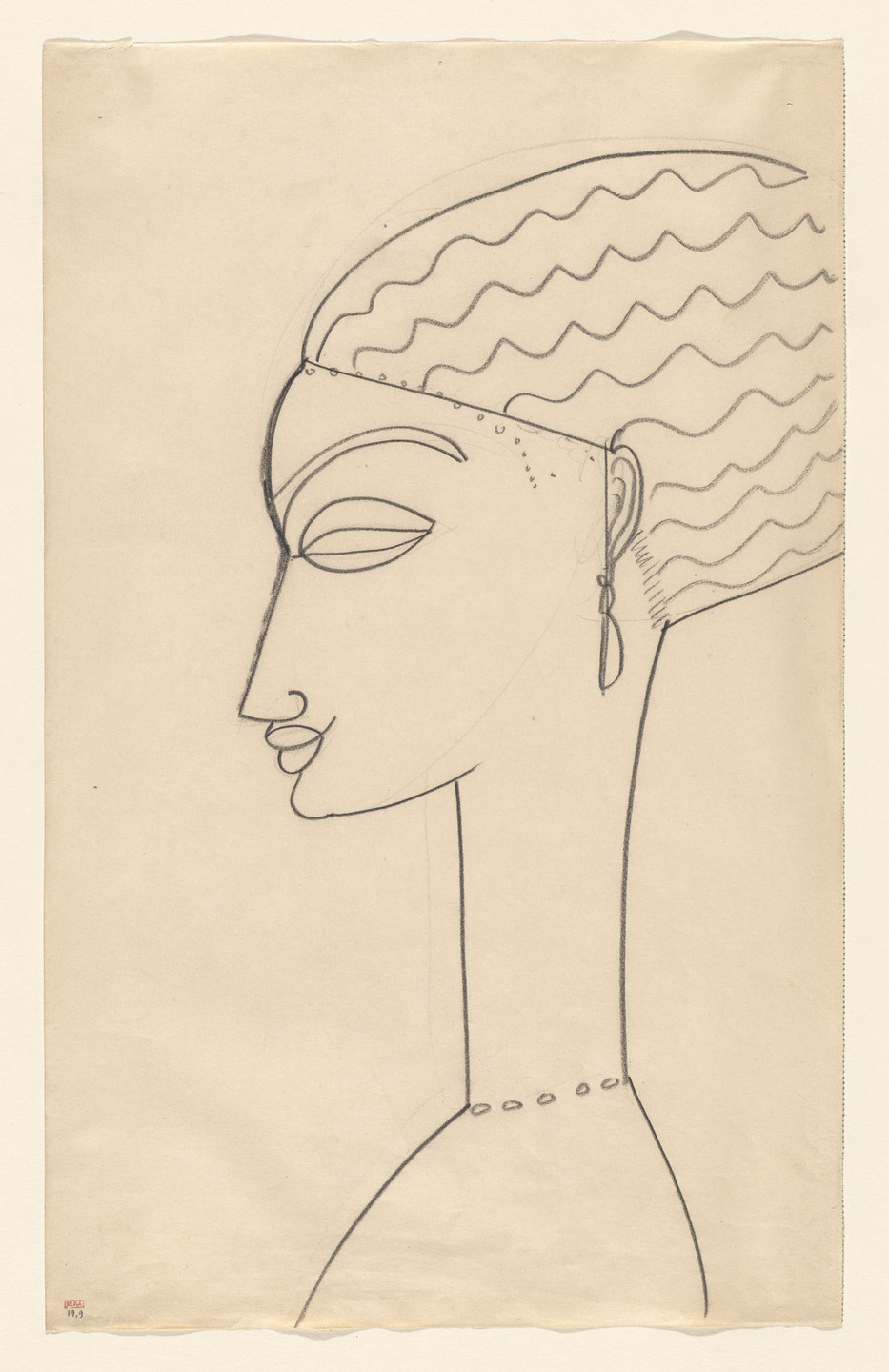 Amedeo Modigliani. Woman in Profile. (1910-11)