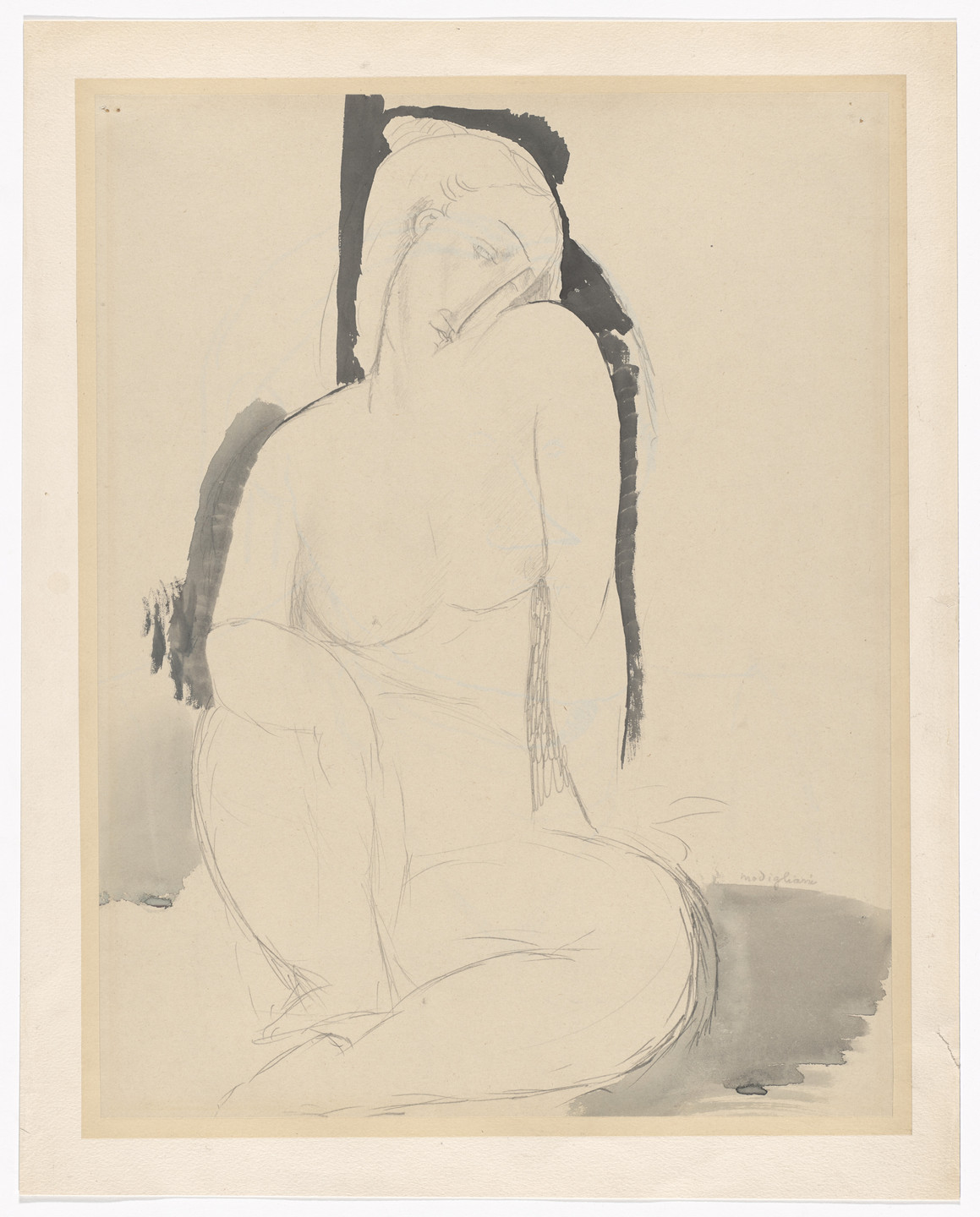 Amedeo Modigliani. Seated Nude. 1914