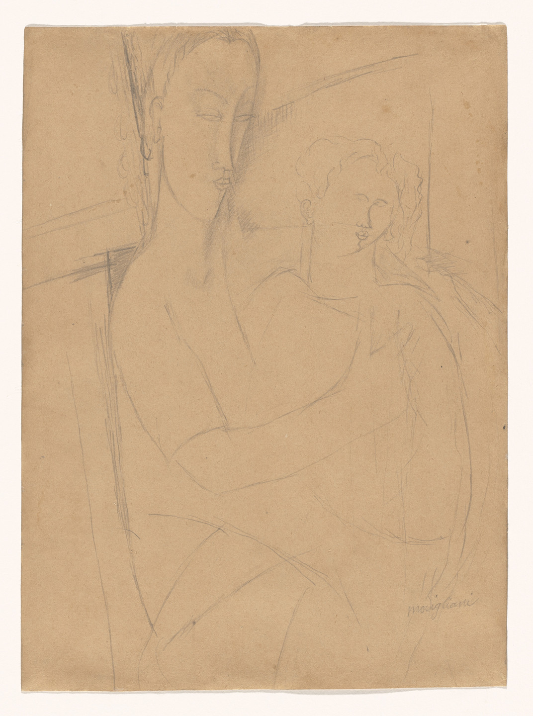 Amedeo Modigliani. Motherhood. (1916)
