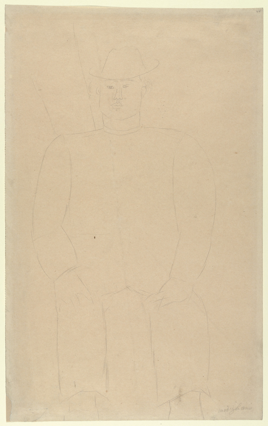Amedeo Modigliani. Young Man Seated. 1916