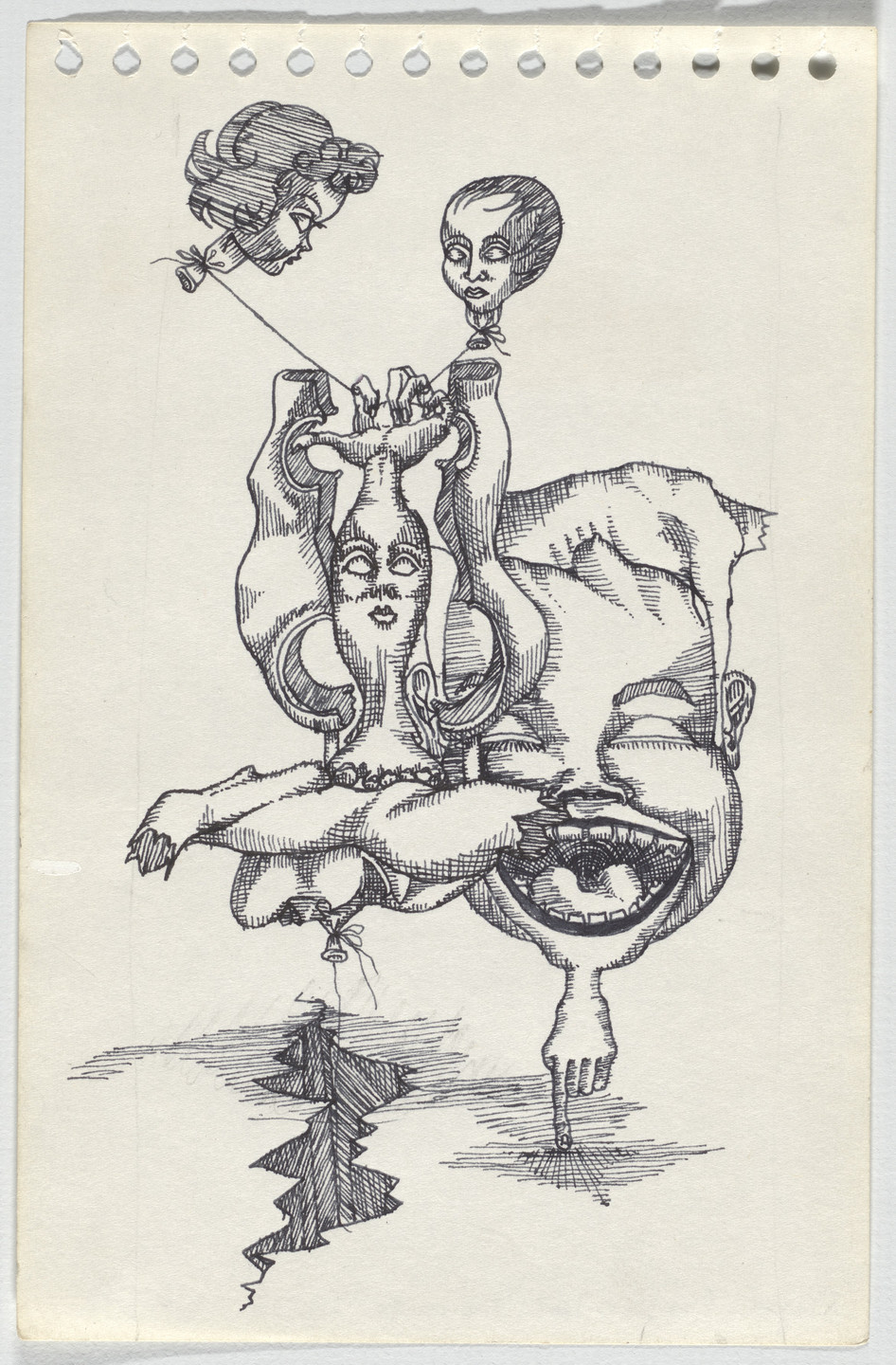 Adrian Piper. The Barbie Doll Drawings. 1967