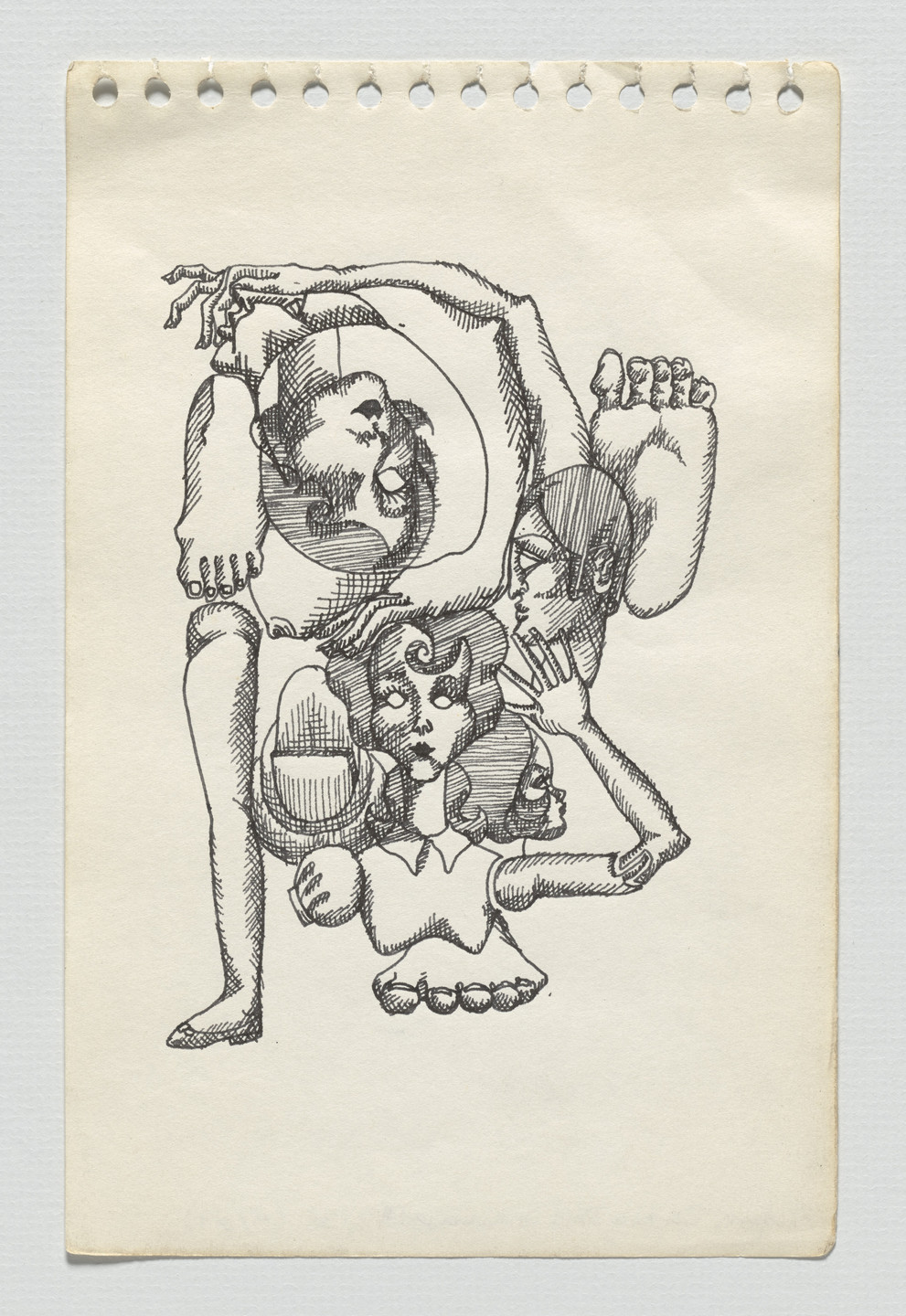 Adrian Piper. The Barbie Doll Drawings. 1967