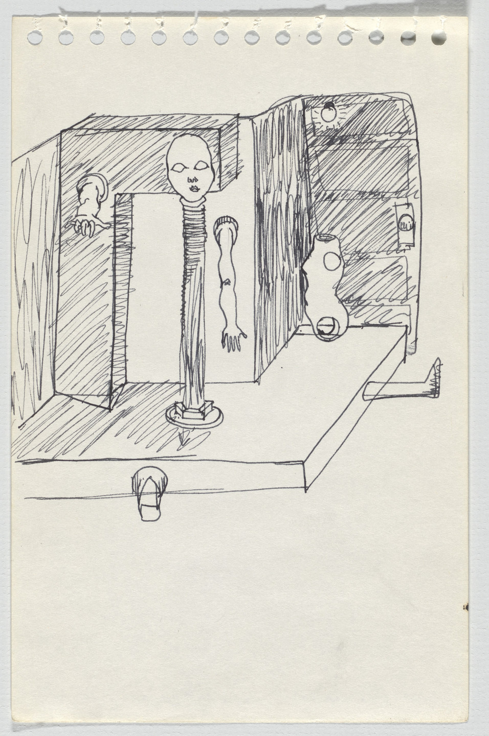 Adrian Piper. The Barbie Doll Drawings. 1967