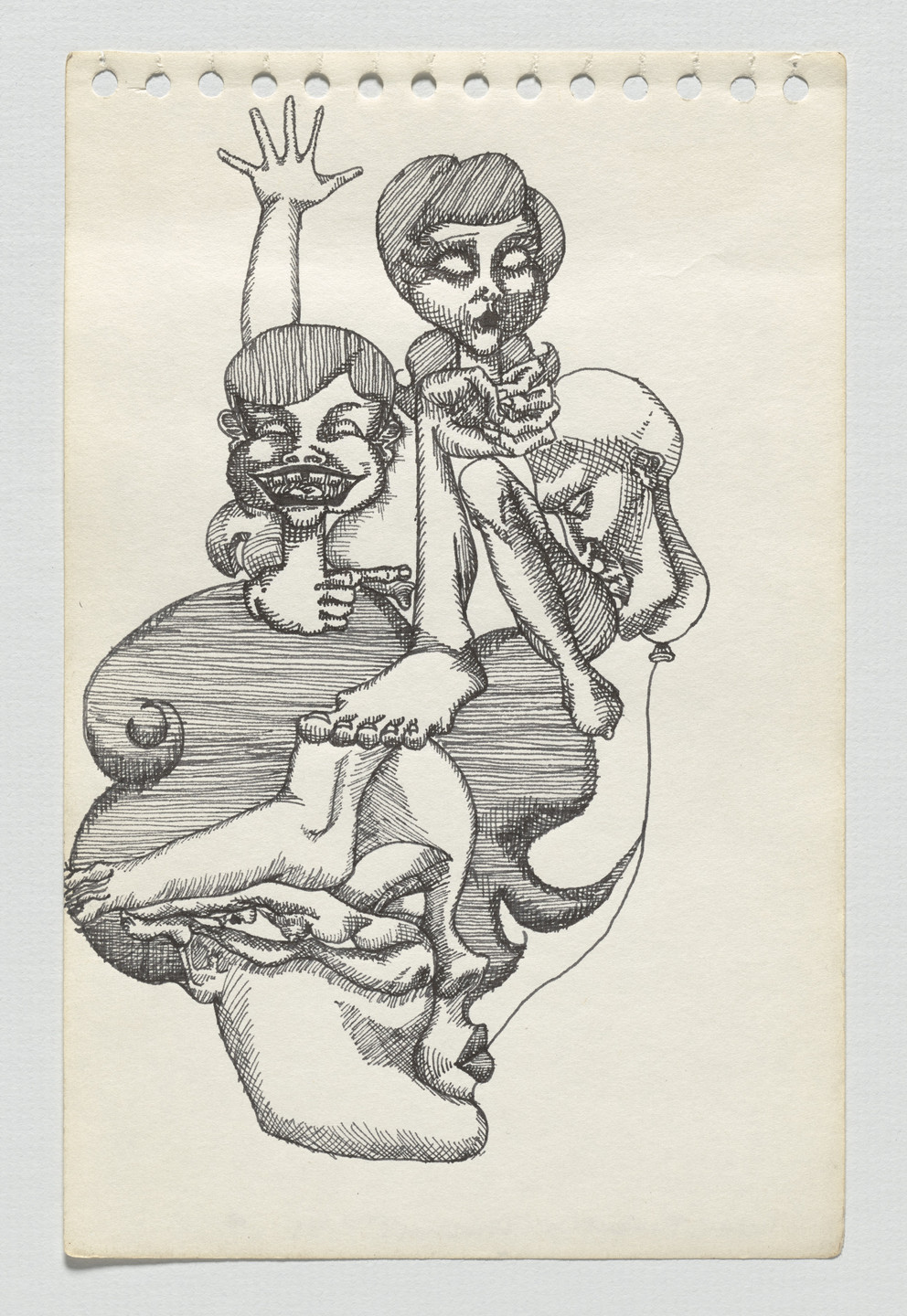 Adrian Piper. The Barbie Doll Drawings. 1967