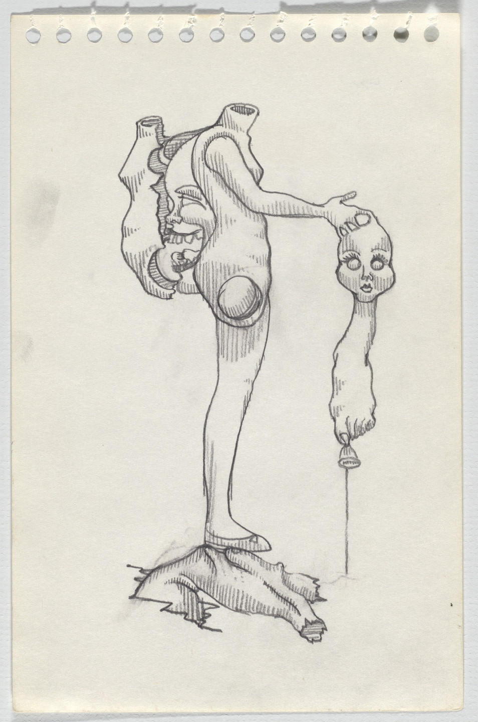 Adrian Piper. The Barbie Doll Drawings. 1967