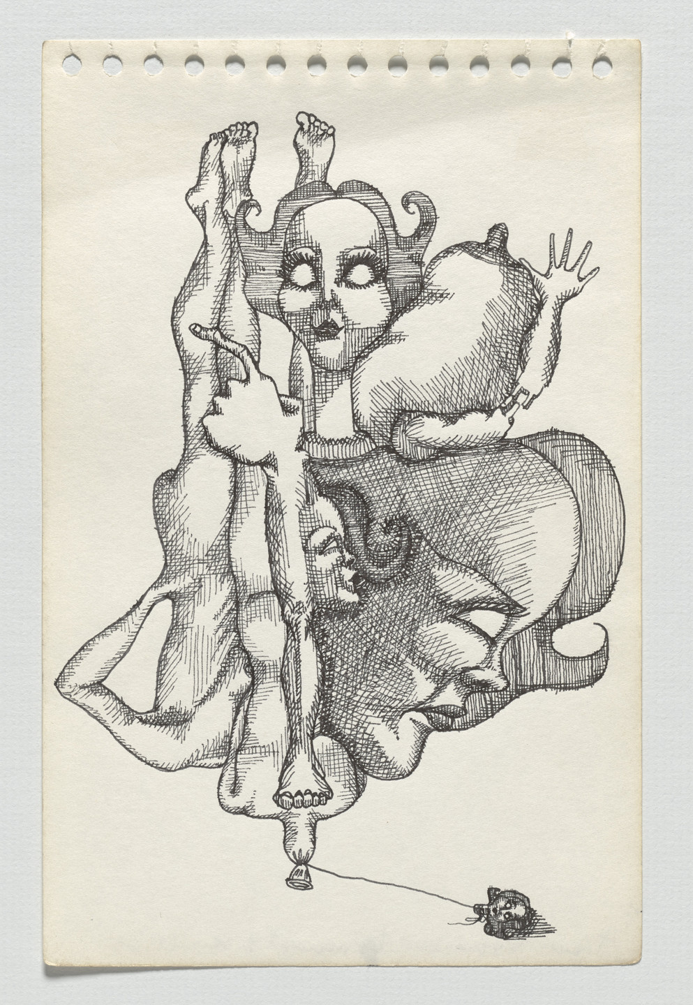 Adrian Piper. The Barbie Doll Drawings. 1967