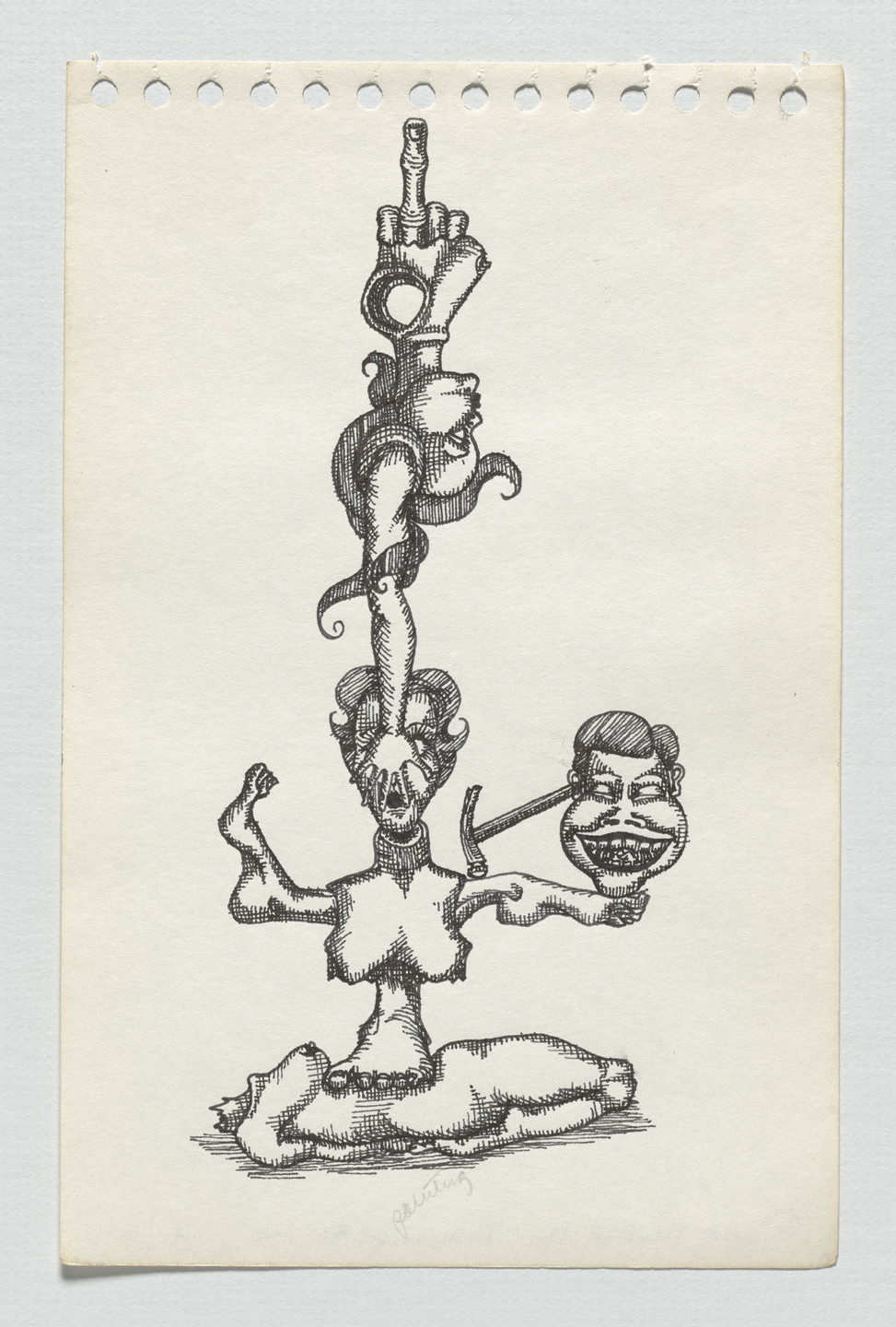 Adrian Piper. The Barbie Doll Drawings. 1967