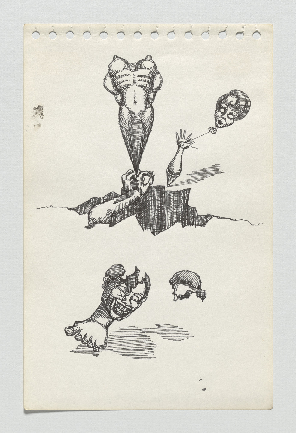 Adrian Piper. The Barbie Doll Drawings. 1967