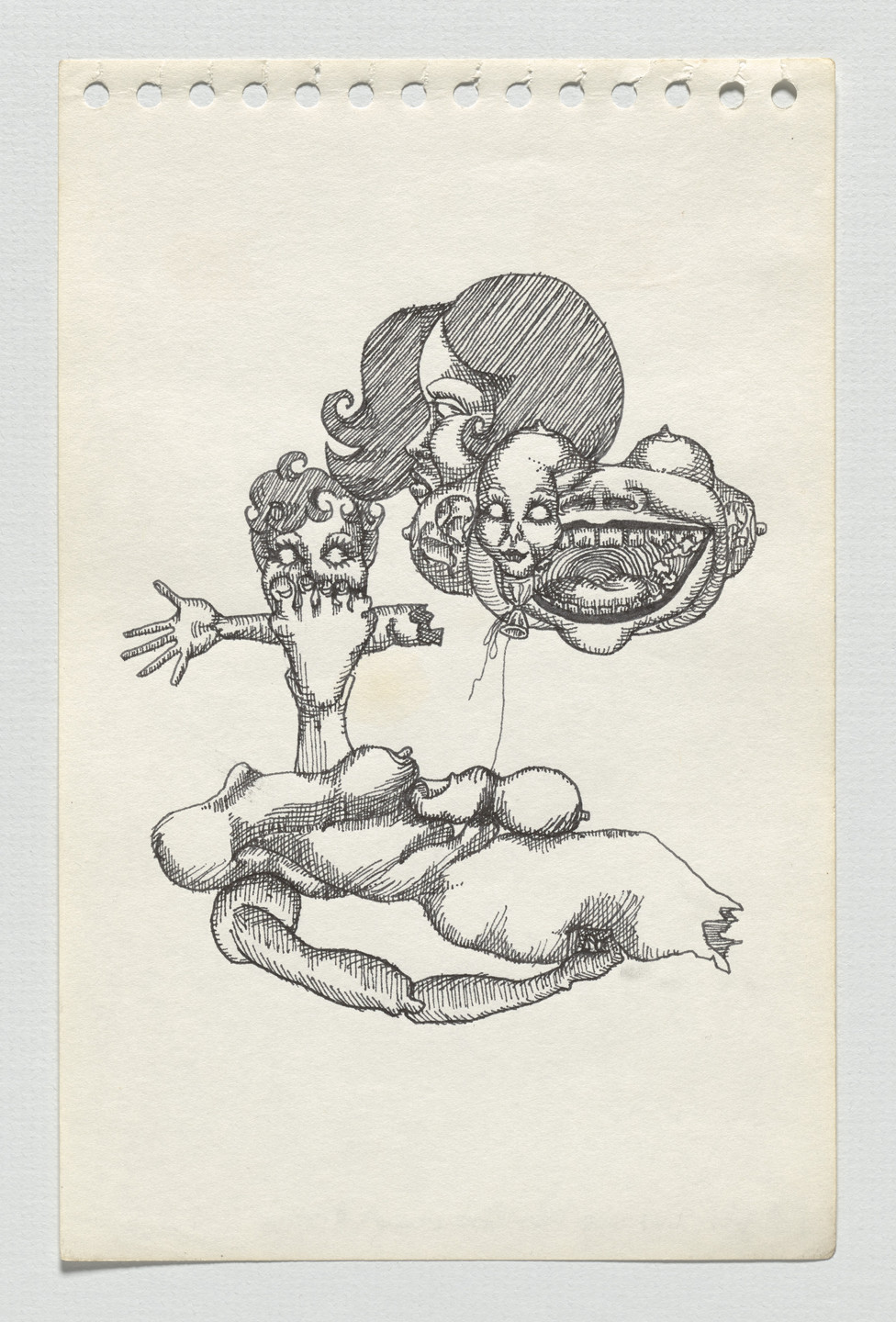 Adrian Piper. The Barbie Doll Drawings. 1967