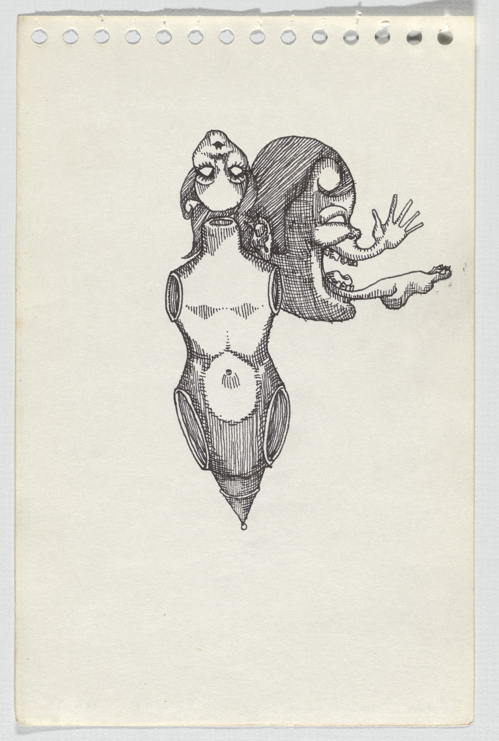 Adrian Piper. The Barbie Doll Drawings. 1967