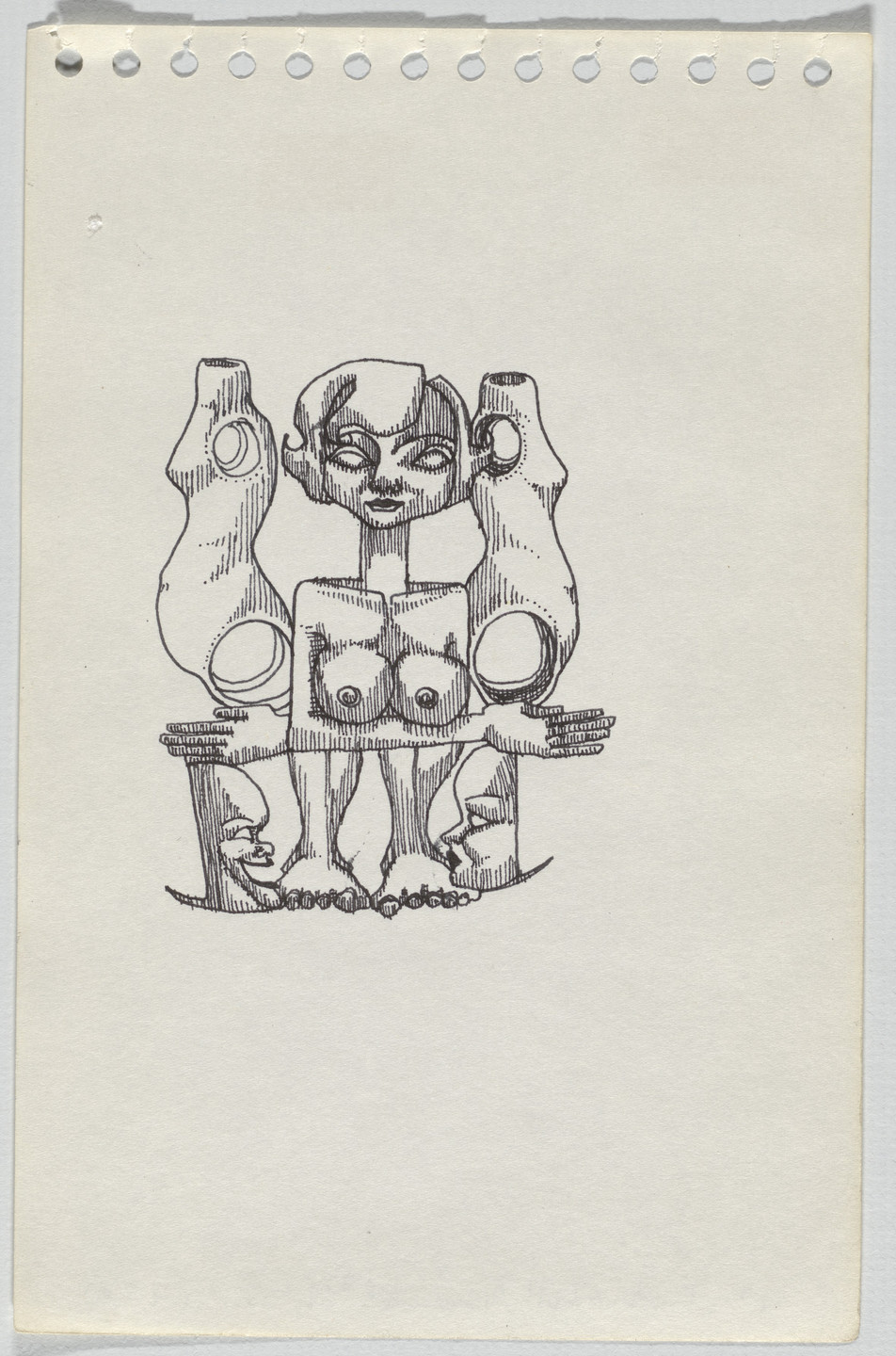 Adrian Piper. The Barbie Doll Drawings. 1967