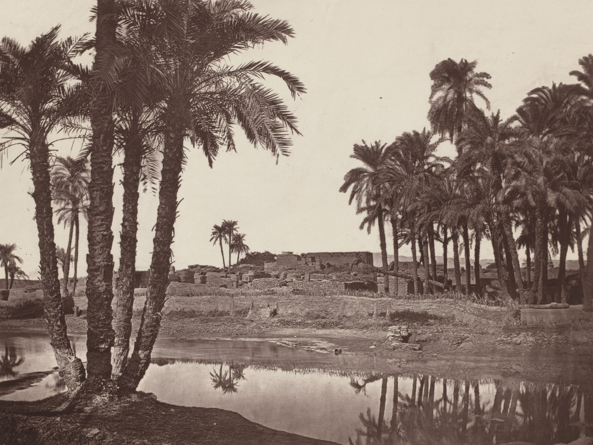 Captain William de Wiveleslie Abney. The Modern Village, Near Karnak. 1876
