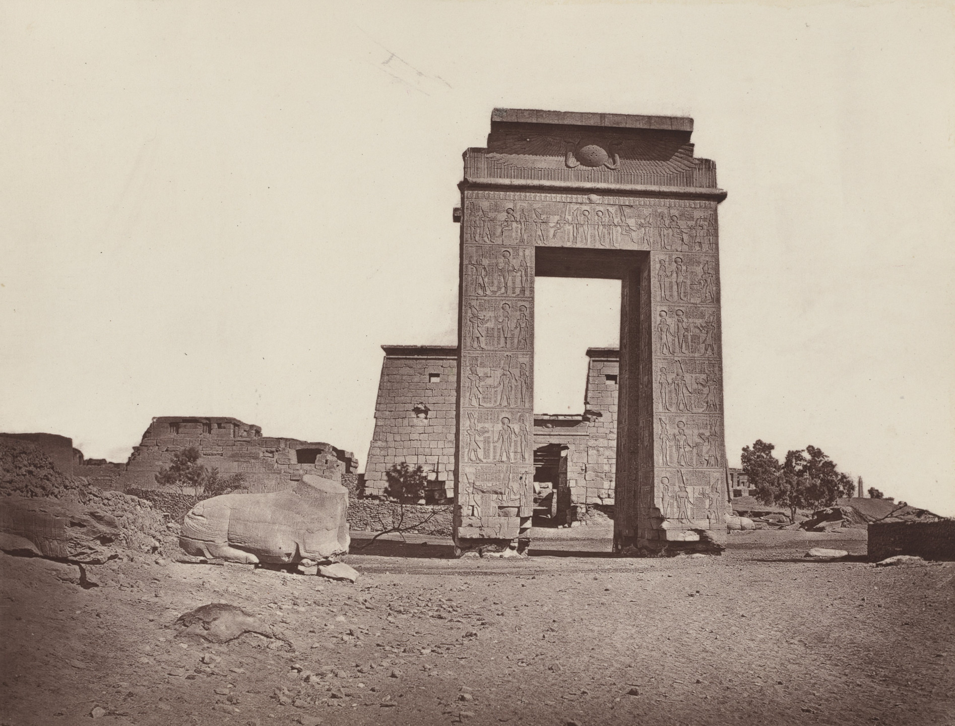 Captain William de Wiveleslie Abney. Gateway of Ptolemy Euergetes. 1876