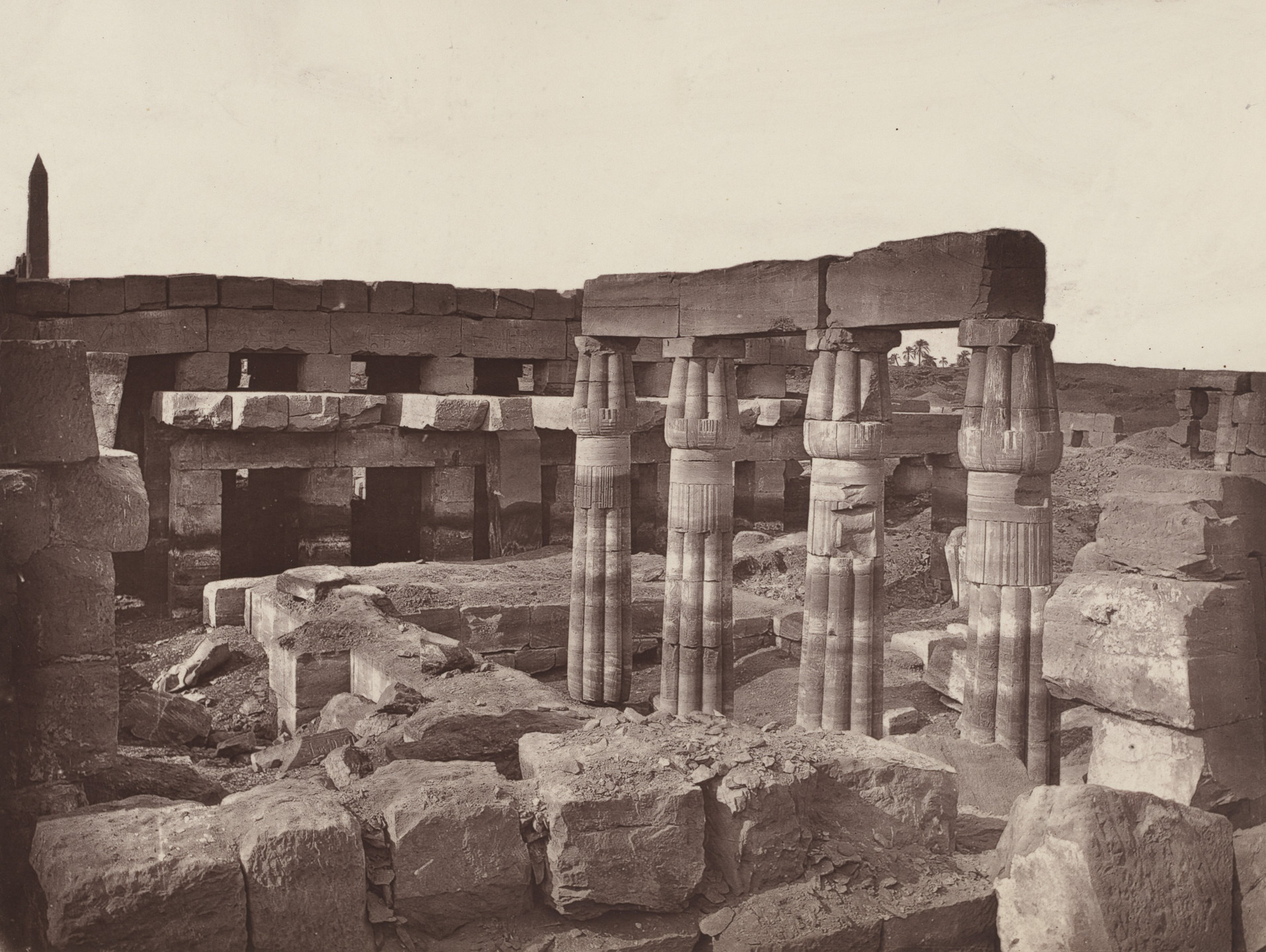 Captain William de Wiveleslie Abney. Edifice of Throthmes III. 1876