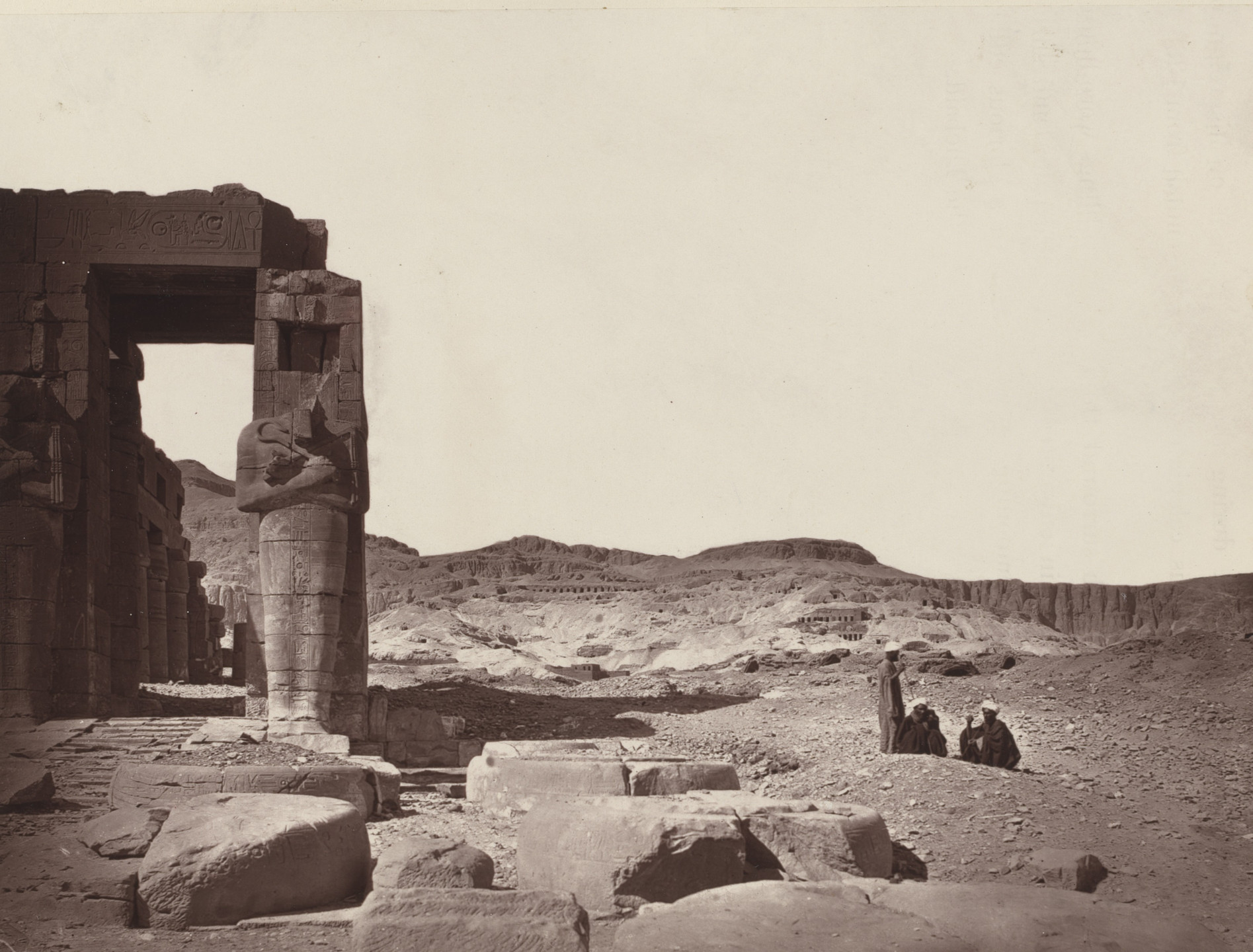 Captain William de Wiveleslie Abney. Tombs of Sheykh Abd-El-Koorneh. 1876