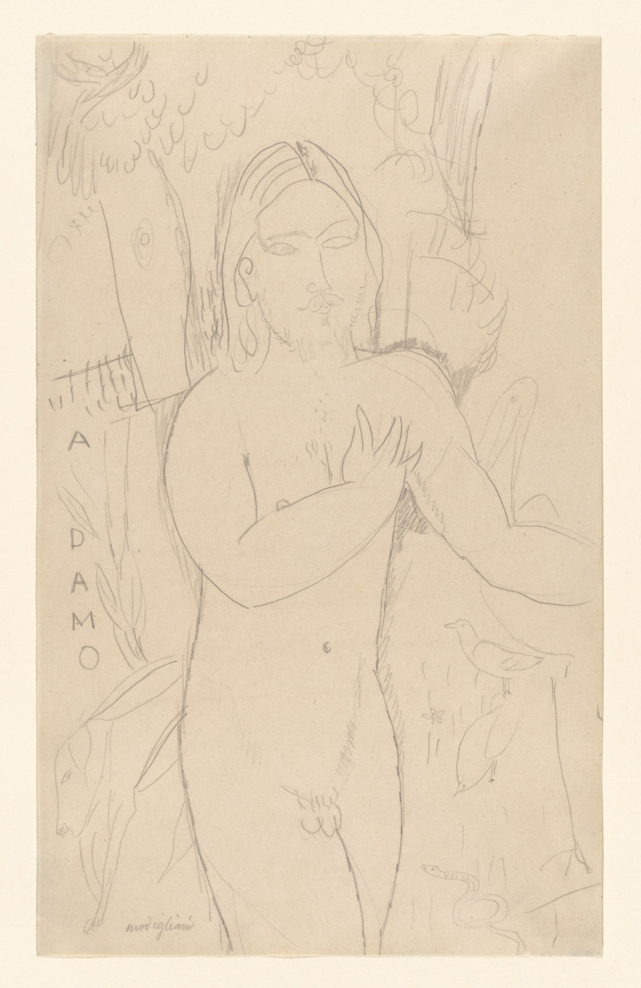 Amedeo Modigliani. Adam. (1916)
