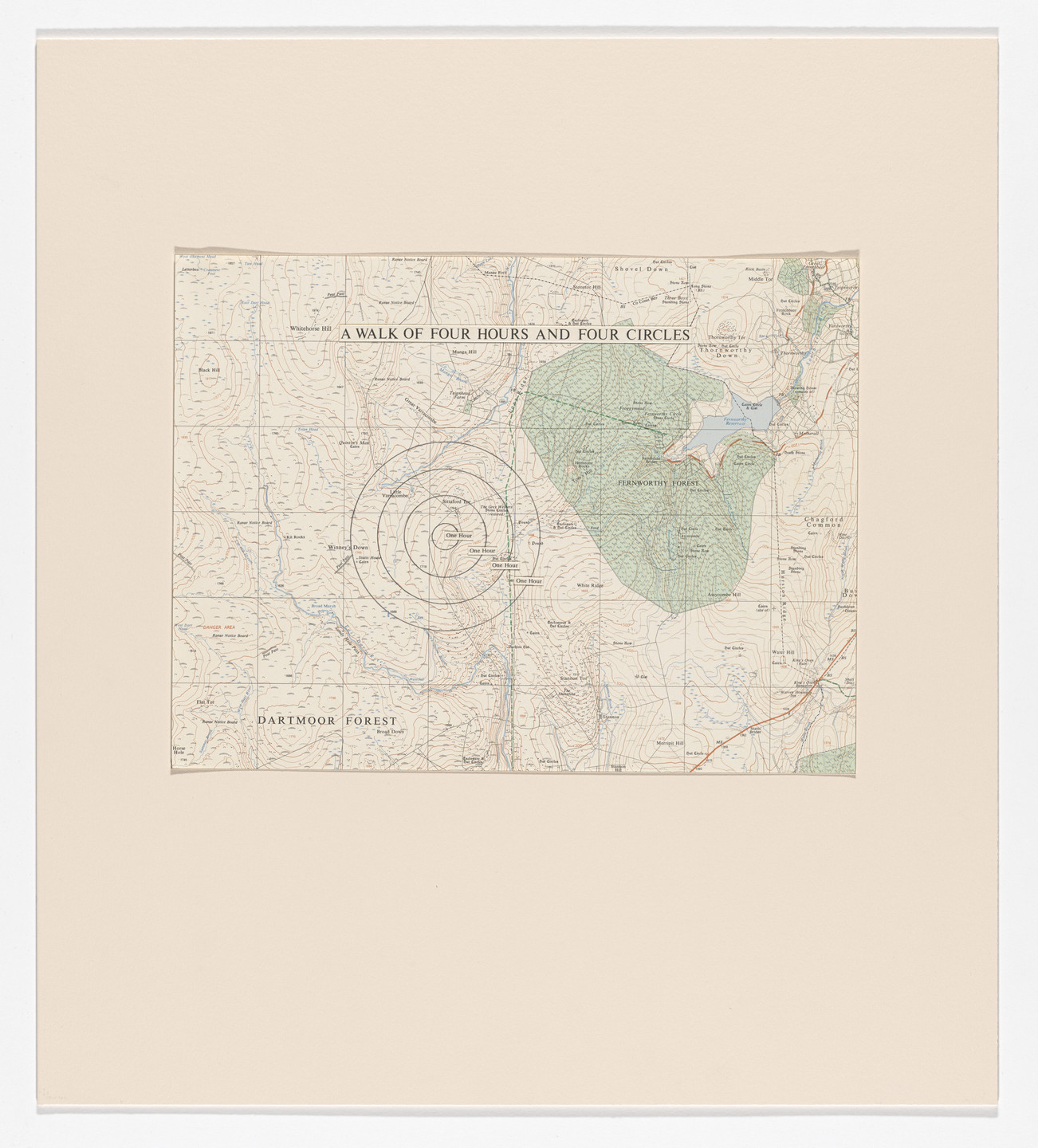Richard Long. A Walk of Four Hours and Four Circles. 1972