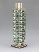 Frank Lloyd Wright. St. Mark&#39;s Tower project, New York, NY (Model). 1927–1929