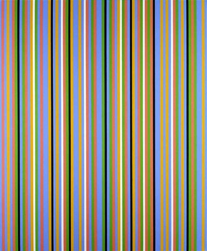 bridget riley blue about