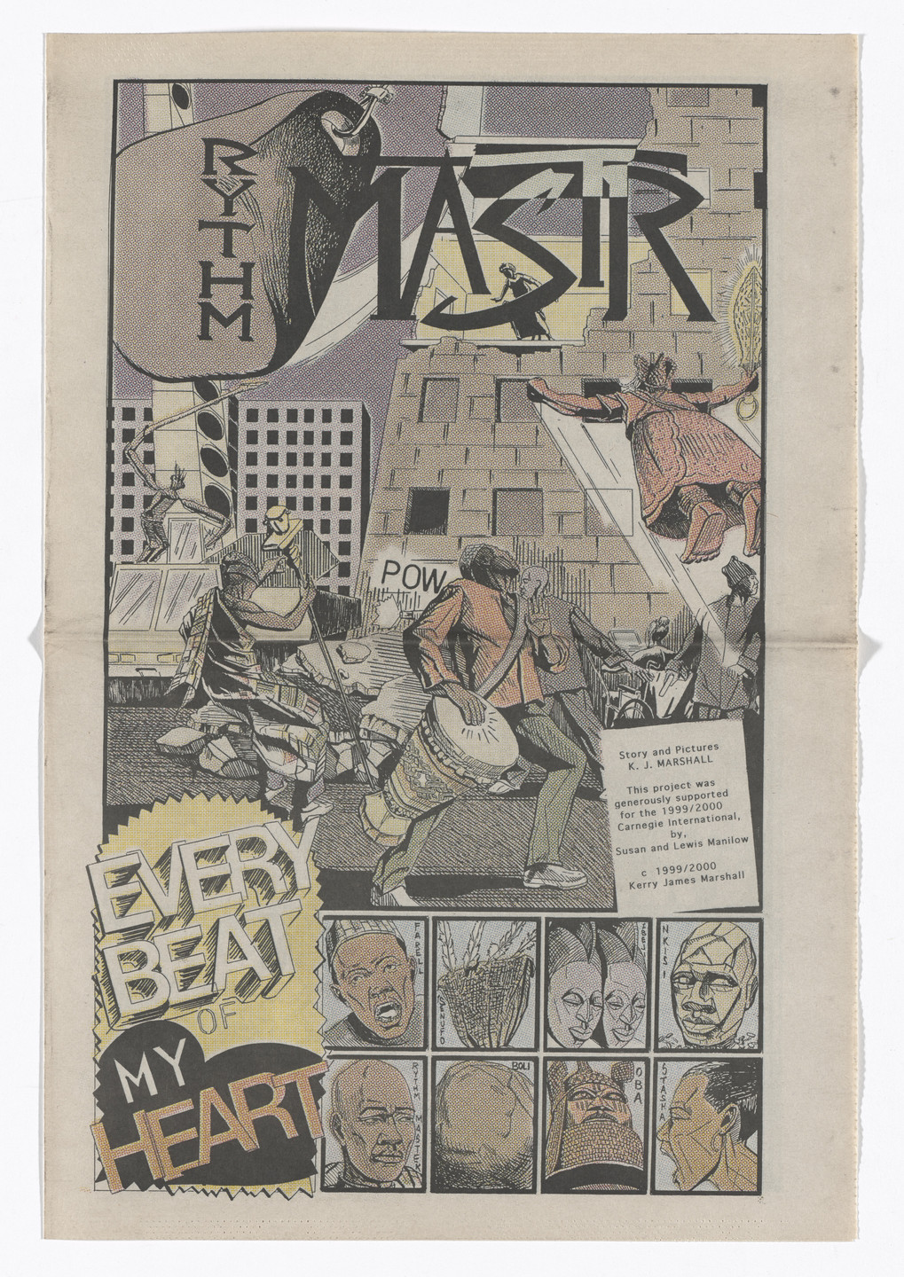 Kerry James Marshall. Rythm Mastr: Every Beat of My Heart. 1999–2000