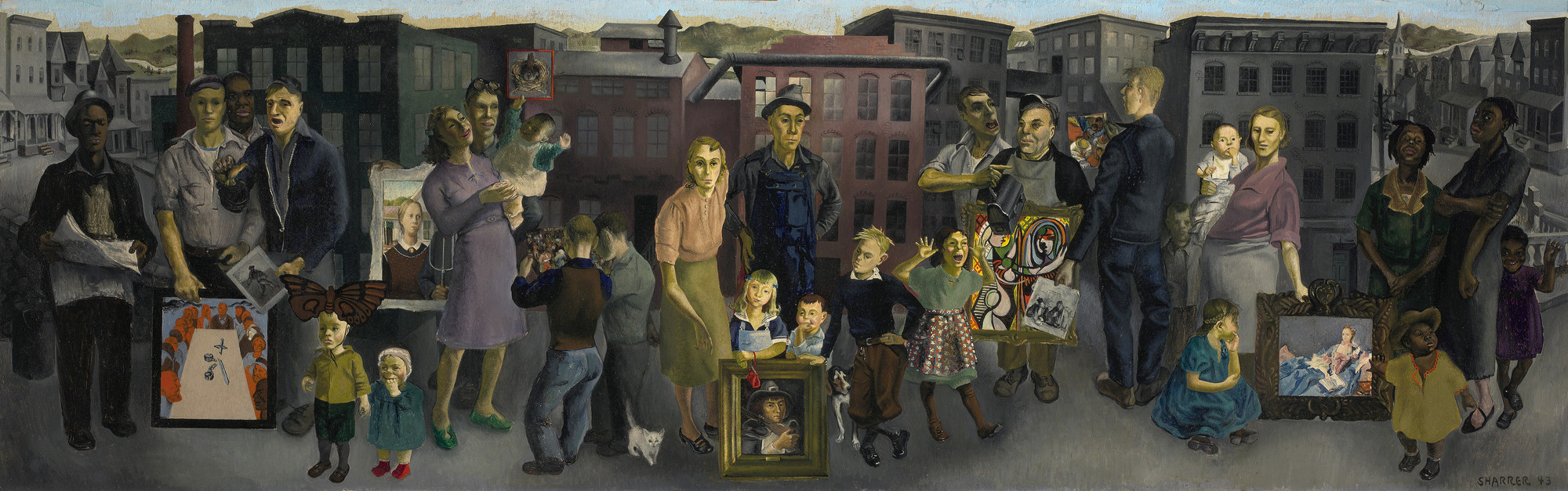 Honoré Sharrer. Workers and Paintings. 1943