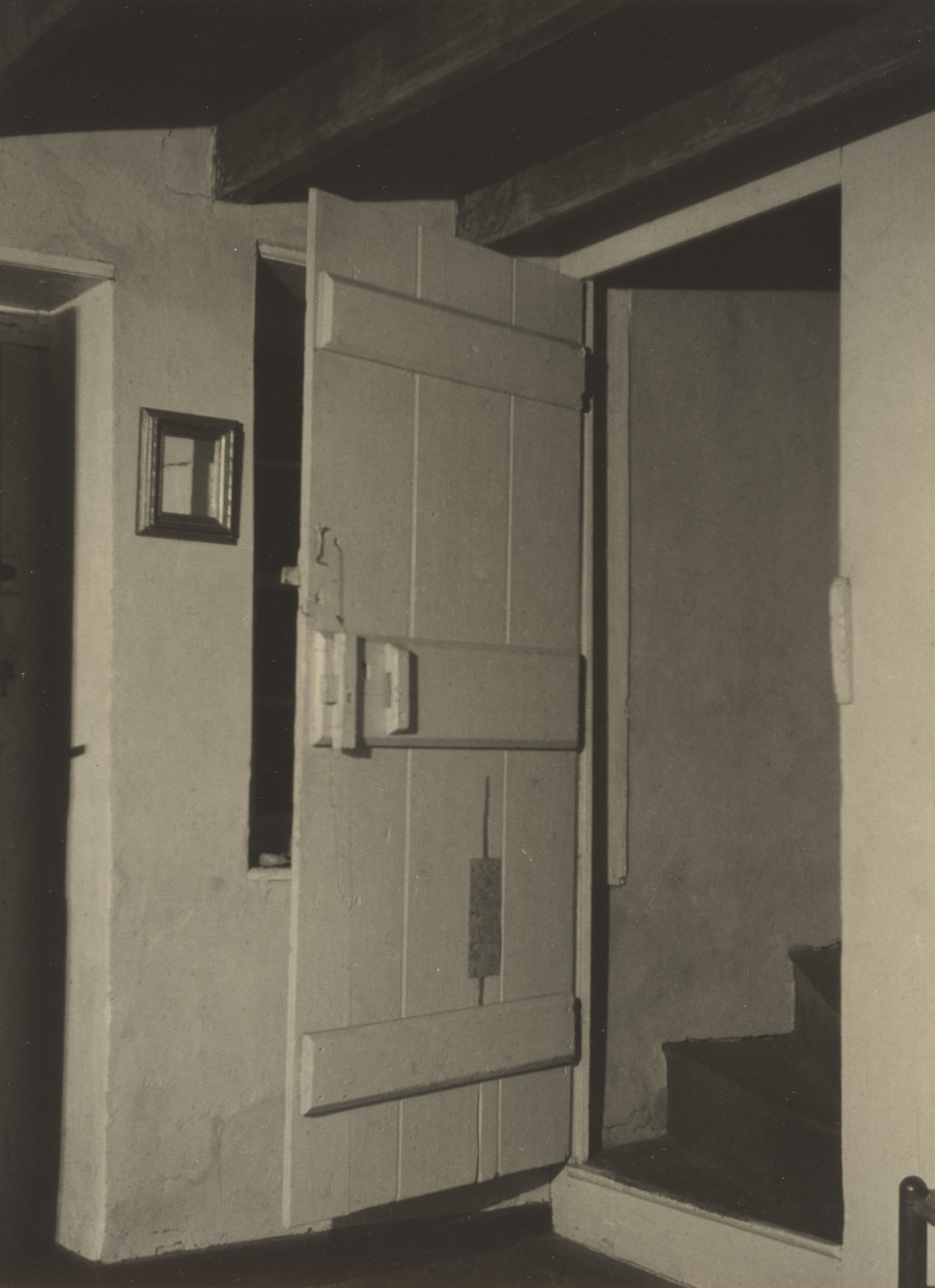 Charles Sheeler. Doylestown House, Stairway, Open Door. 1914-17