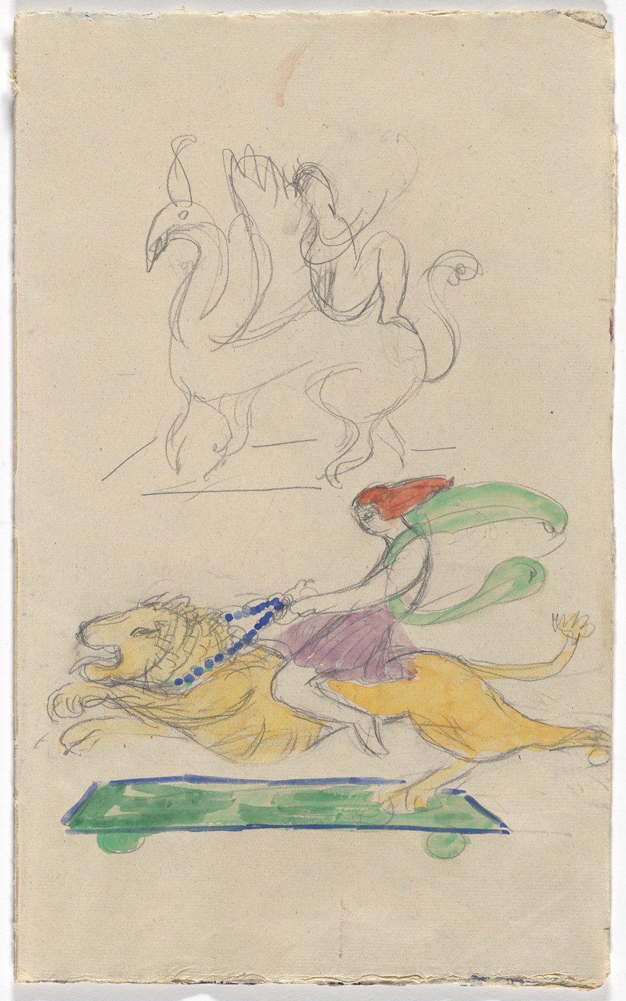 Florine Stettheimer. Costume designs for artist&#39;s ballet Orphée of the Quat-z-arts. c. 1912