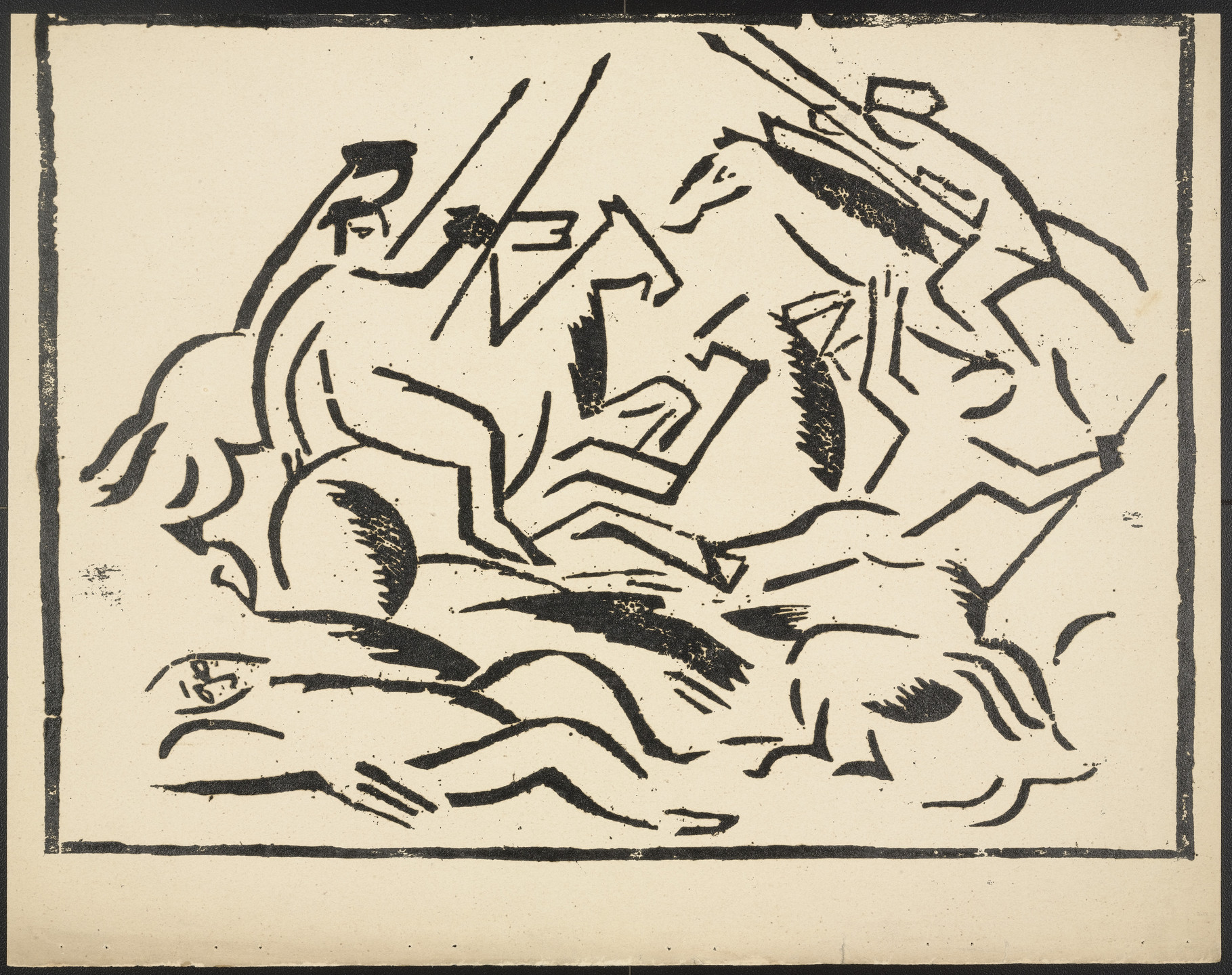 Olga Rozanova. Bitva (Battle) from Voina (War). 1915, published 1916
