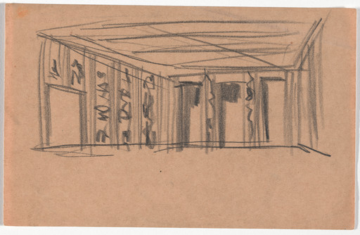 Hans Poelzig. Interior sketch. 1919-1923