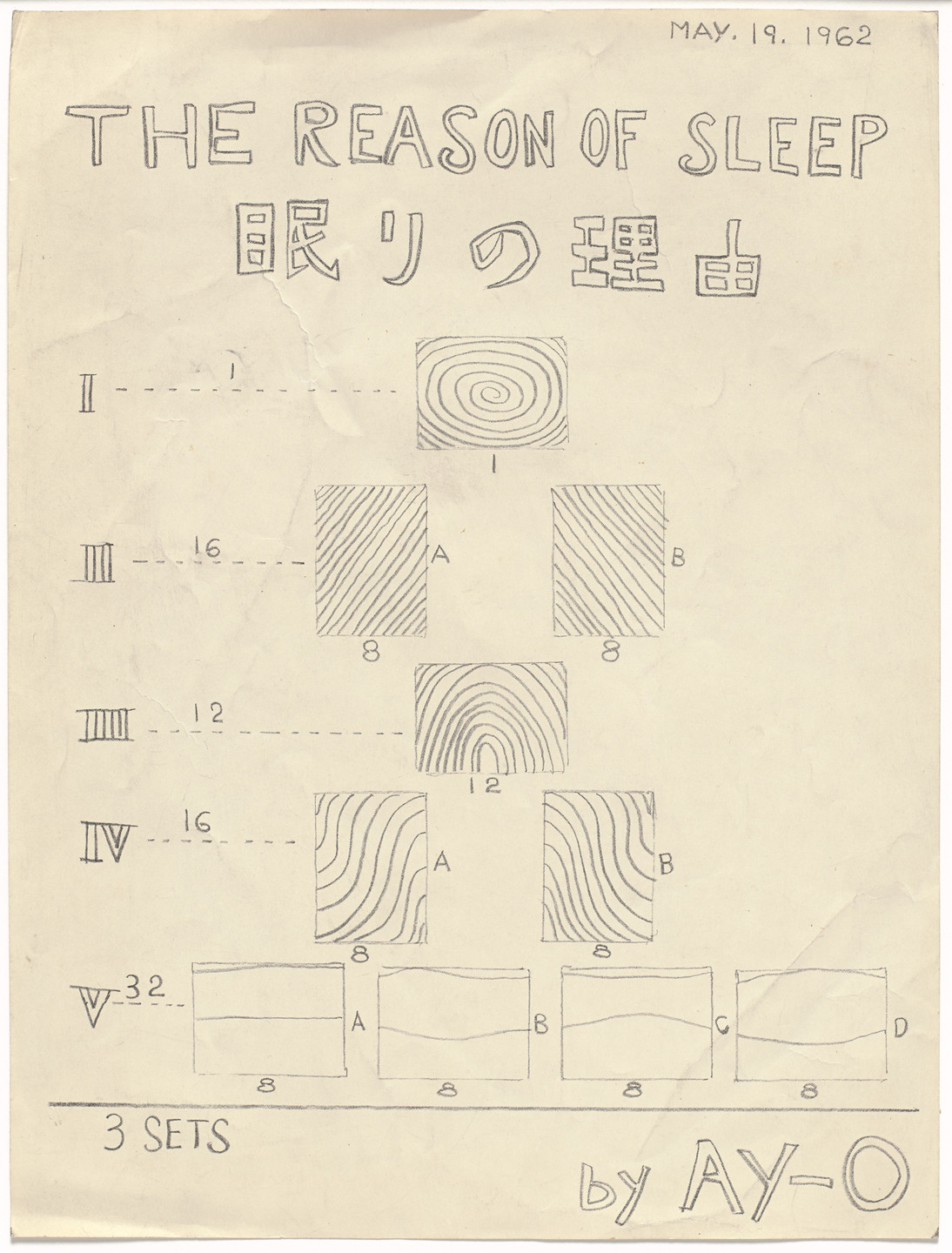 Ay-O. The Reason of Sleep. 1962