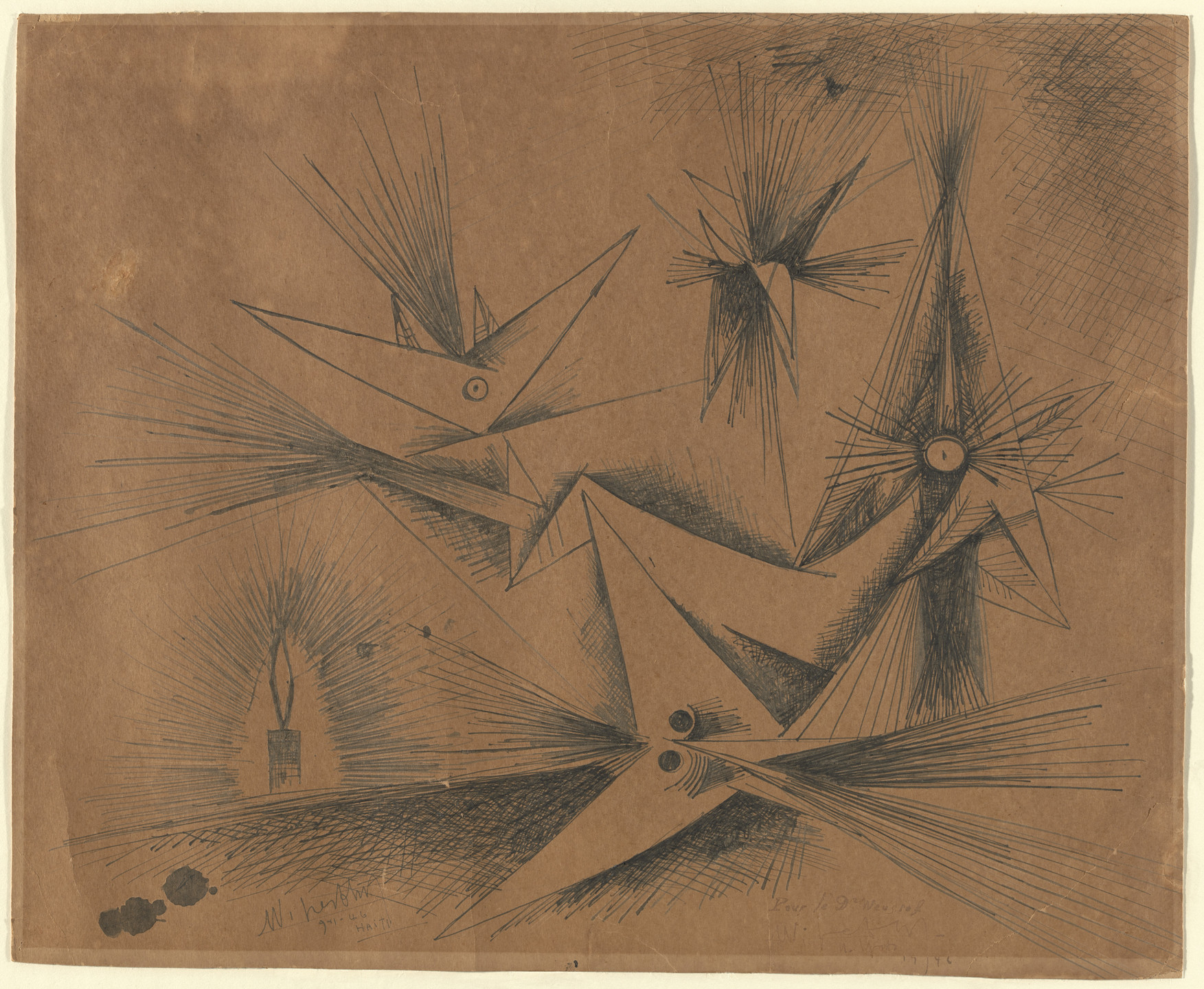 Wifredo Lam. Moths and Candles. 1946