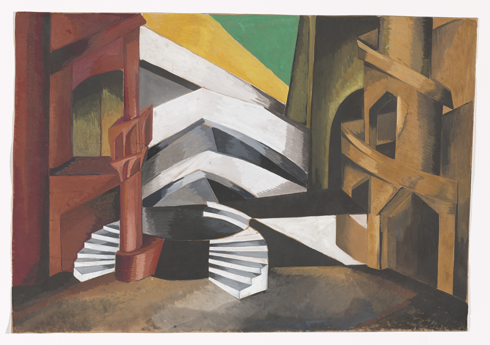 Alexandra Exter. Set design for the play Romeo and Juliet. c. 1921